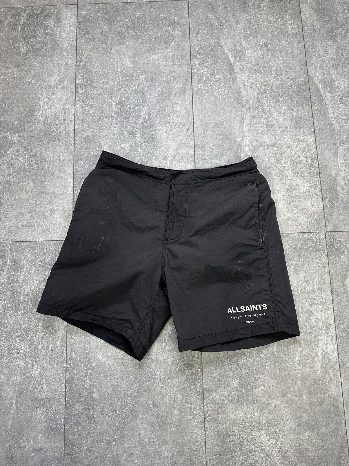 Allsaints Men’s Allsaints swim wear distressed shorts Size US 28 / EU 44 - 4 Thumbnail