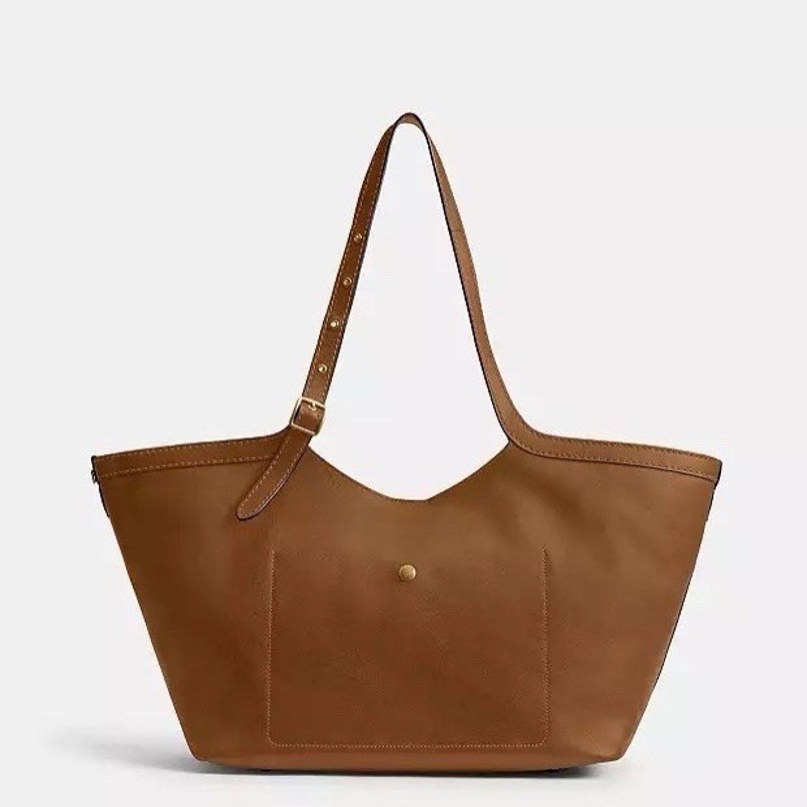 Coach NWT COACH Gramercy Tote CAM00 Brass Honey Brown Leather Size ONE SIZE - 9 Thumbnail