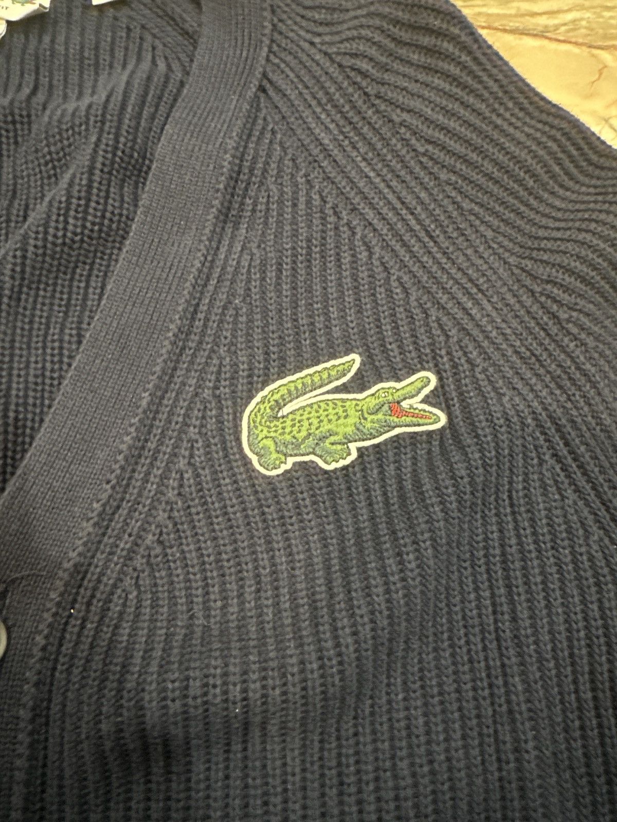 Lacoste Lacoste Navy Blue Cardigan Size US M / EU 48-50 / 2 - 2 Thumbnail