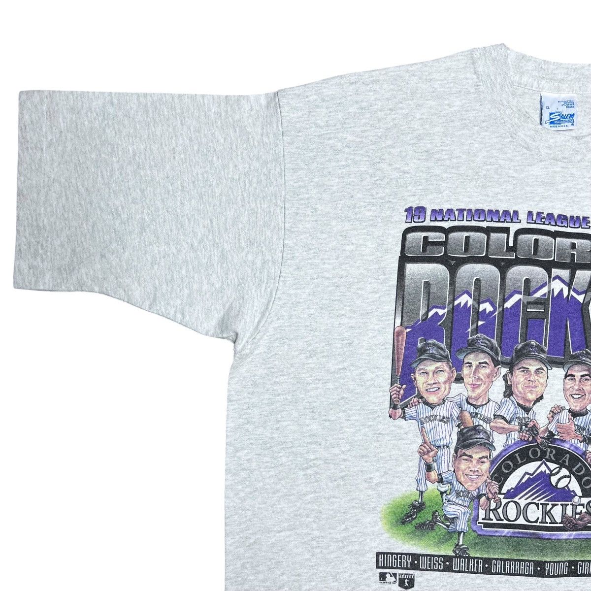 Salem Sportswear 1995 MLB Colorado Rockies Characters Salem Sportswear Tee Size US XL / EU 56 / 4 - 8 Thumbnail