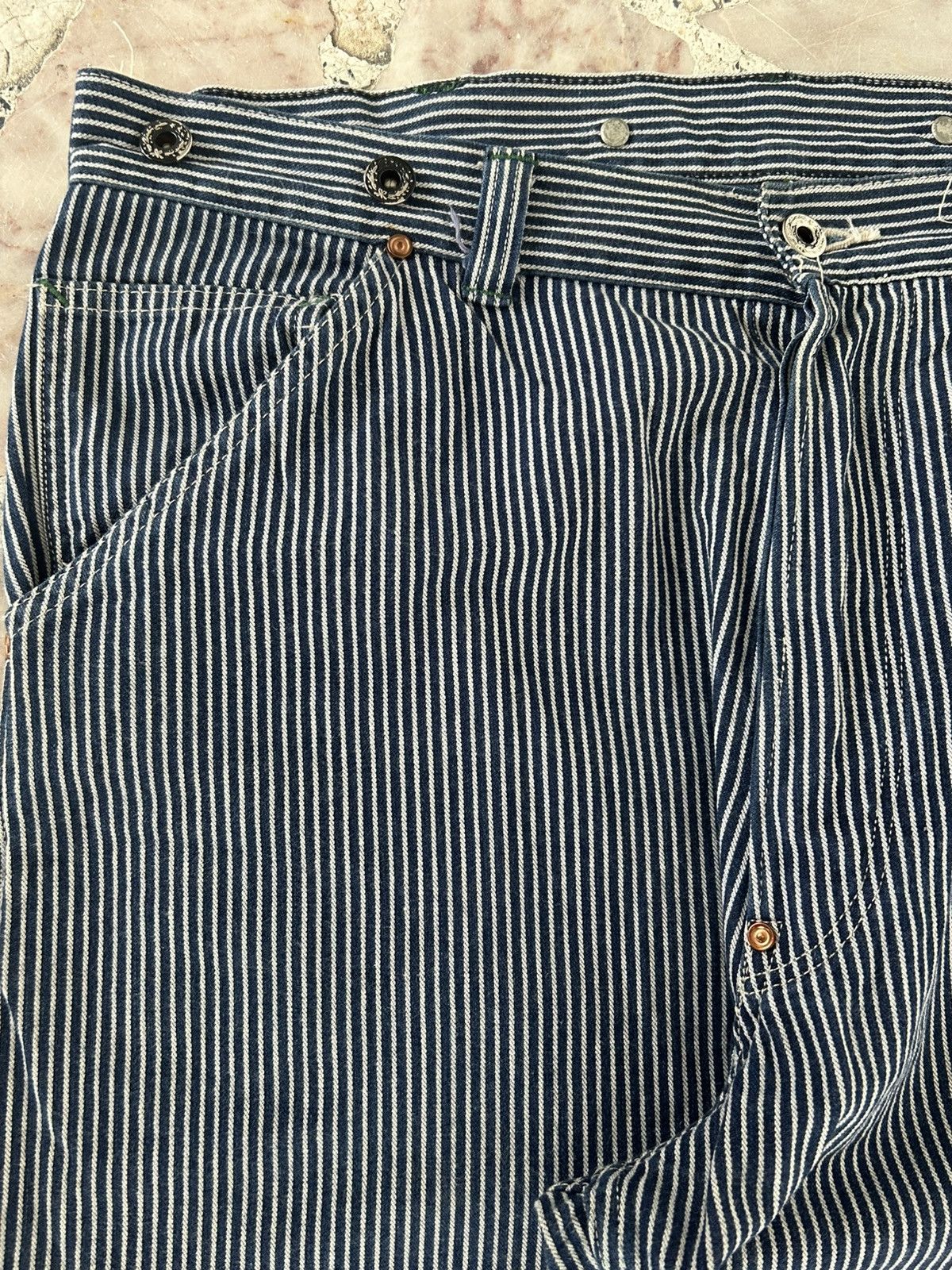 Sugar Cane Sugarcane Vintage Union Made Stripe Denim Size US 34 / EU 50 - 5 Thumbnail