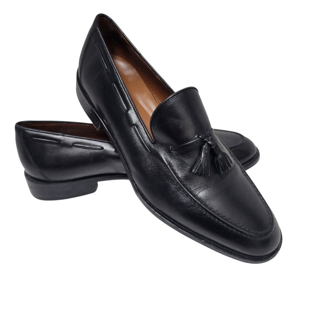 BOSTONIAN Tassel Leather Black Shoes Style #28685 Size 10M