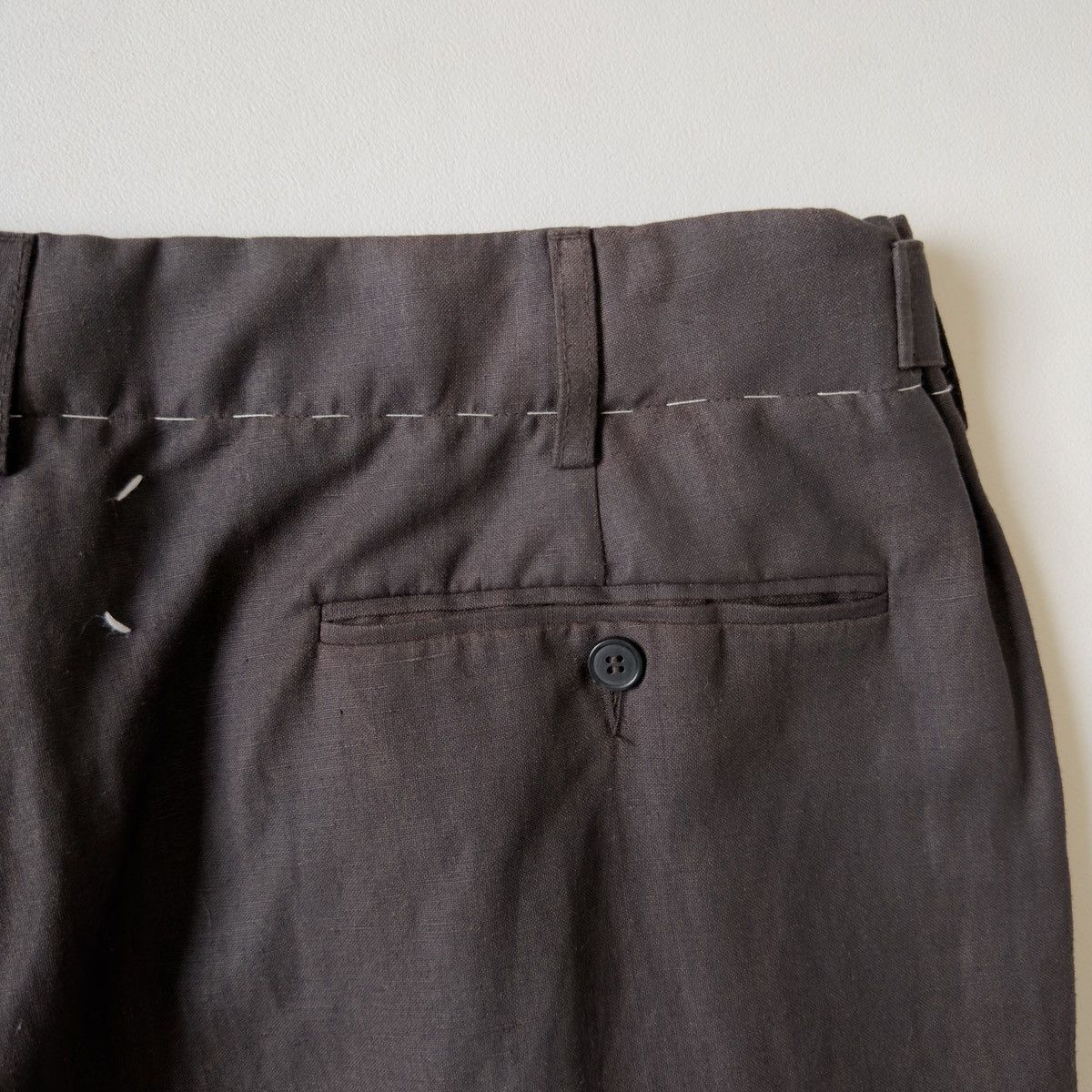 Maison Margiela S/S 23 Brown Over Dyed Wide Leg Pants Size US 36 / EU 52 - 19 Thumbnail