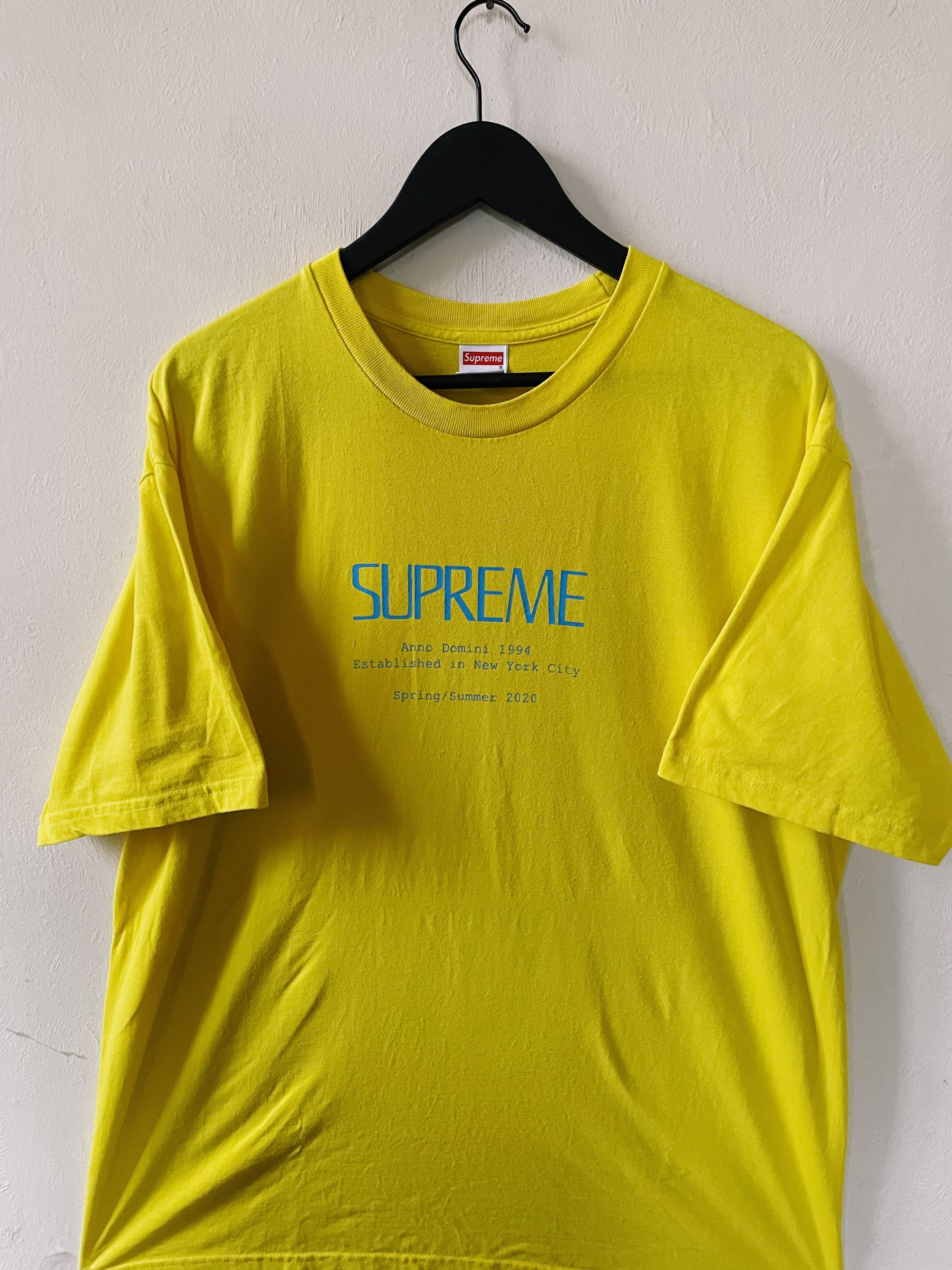 Supreme Anno Domini Tee Yellow