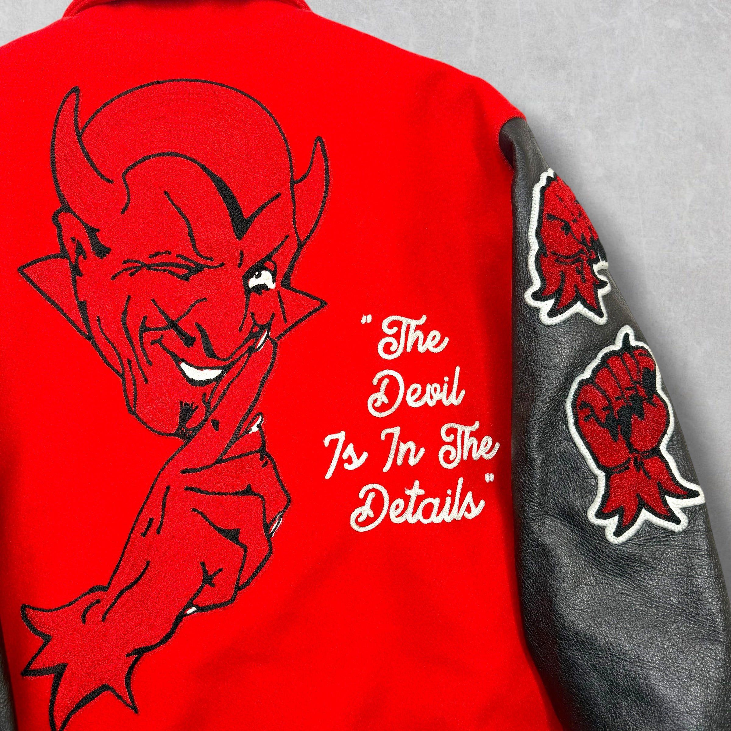 Saint Michael Saint Michael Devil Red Varsity Jacket XXL Size US XXL / EU 58 / 5 - 5 Thumbnail