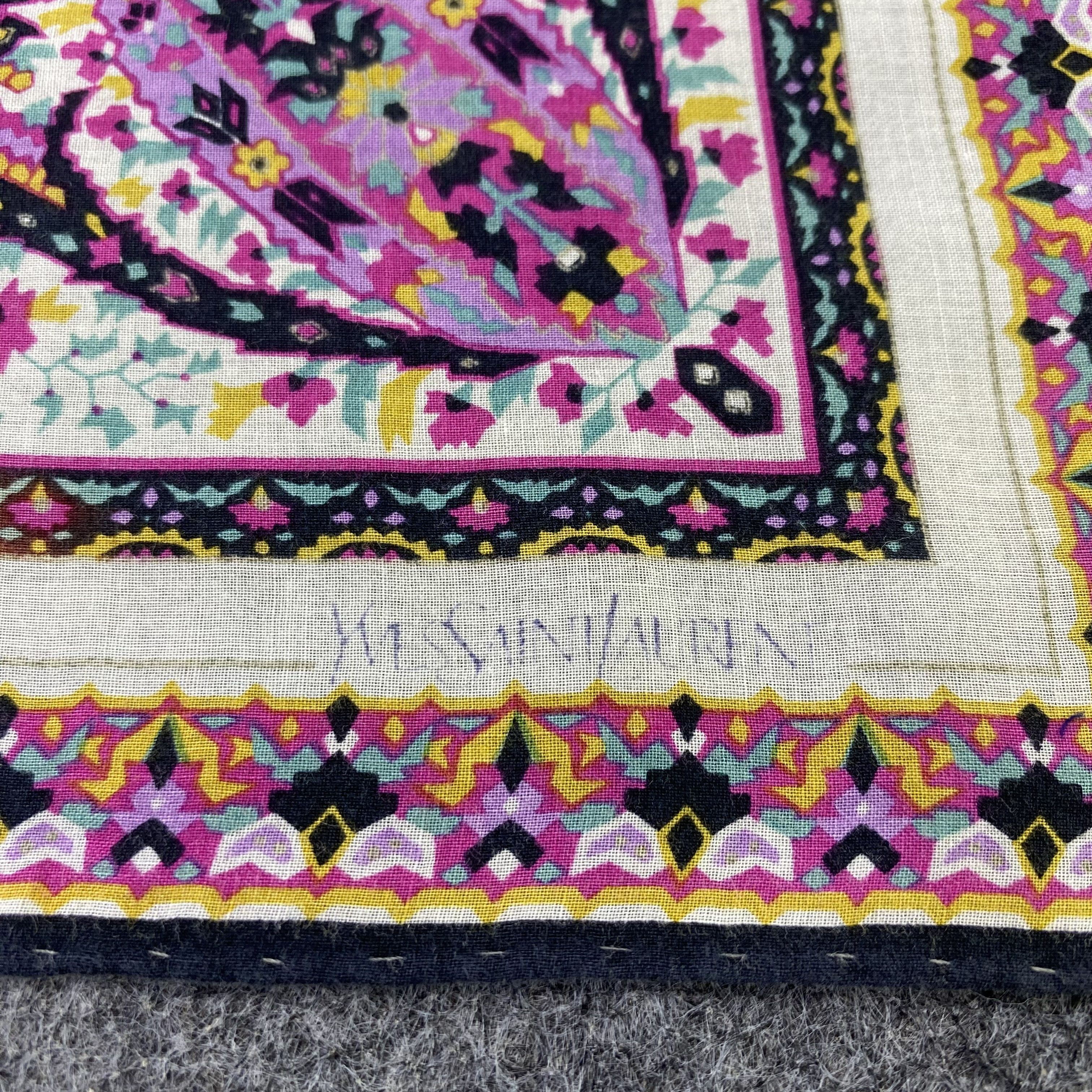 Yves Saint Laurent Yves Saint Laurent Handkerchief Neckerchief Bandana-B2012 Size ONE SIZE - 7 Thumbnail