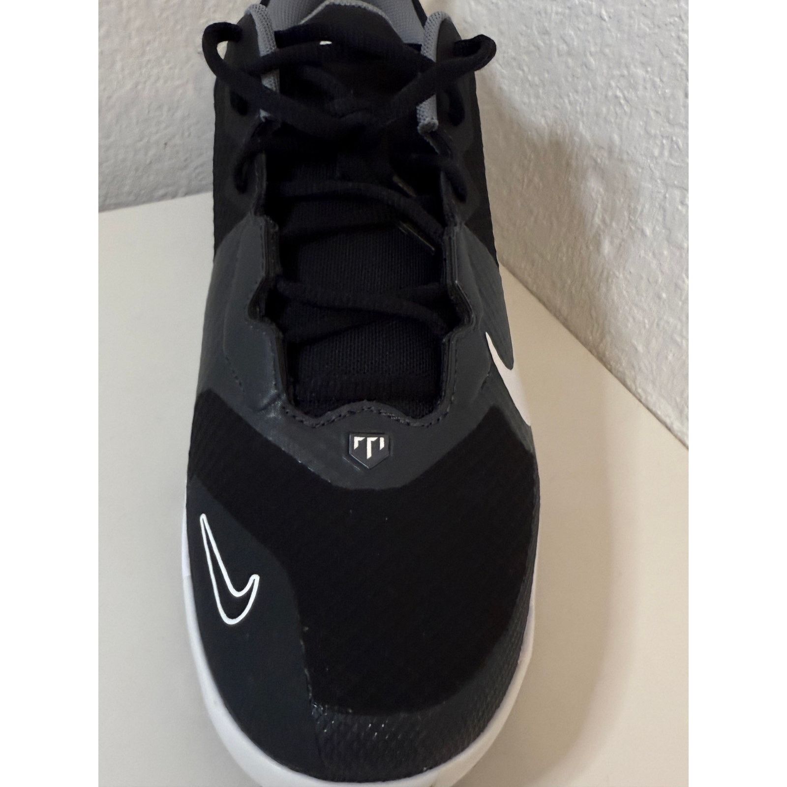 Nike NIKE FORCE TROUT 9 PRO MCS "BASEBALL CLEATS" BLK-WH SZ 10.5 Size US 10.5 / EU 43-44 - 4 Thumbnail