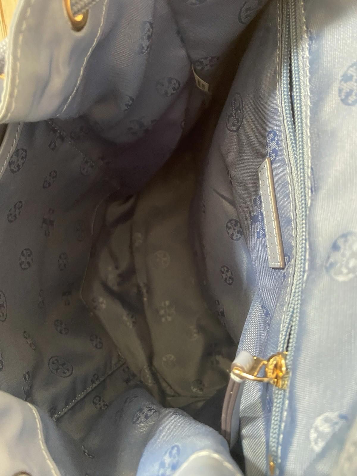 Other Tory Burch Virginia Nylon Leather Drawstring Flap Backpack Size ONE SIZE - 12 Thumbnail