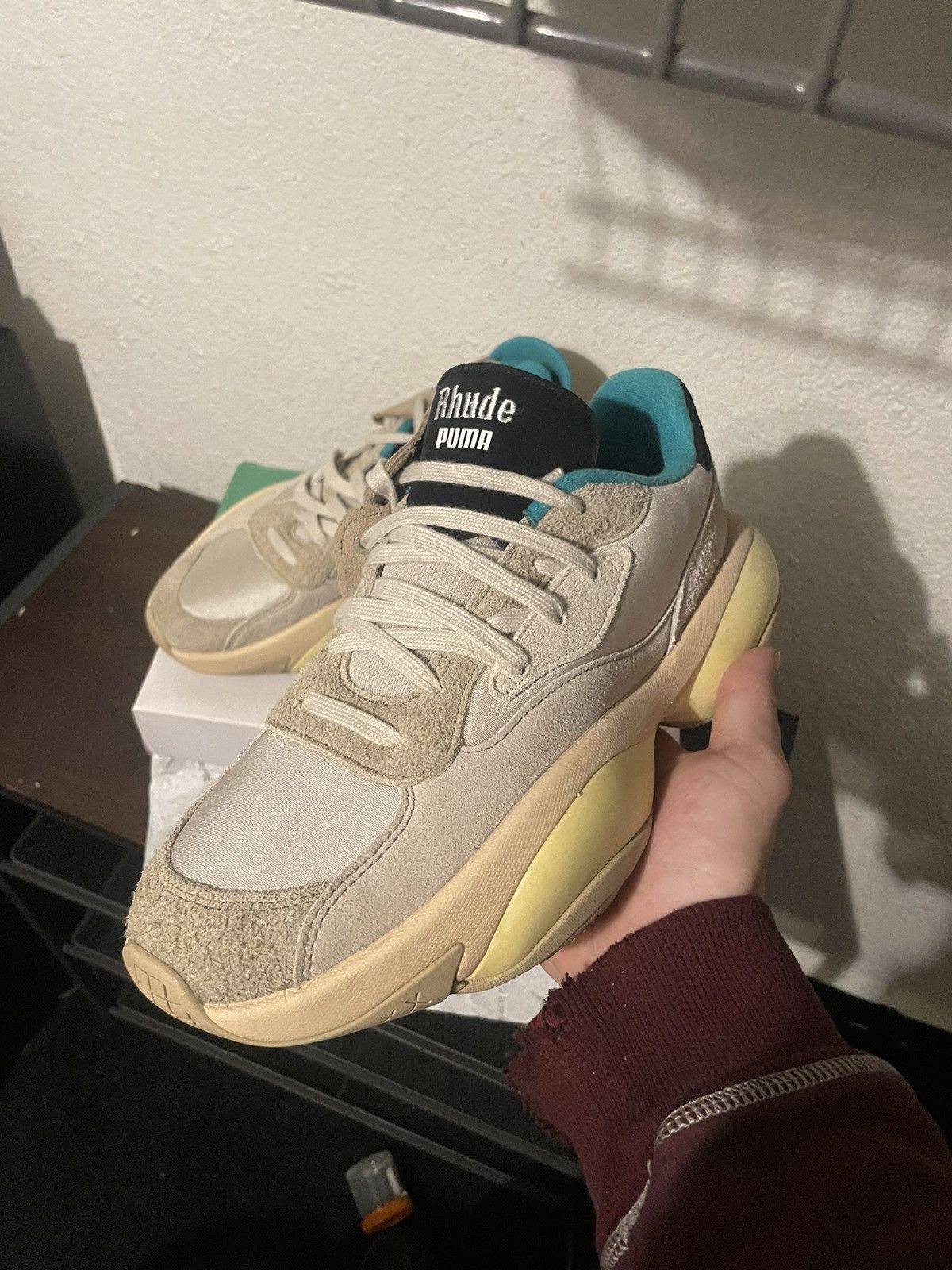 Puma × Rhude Rhude x Puma Alteration Chinchilla 10.5 Size US 10.5 / EU 43-44 - 18 Thumbnail