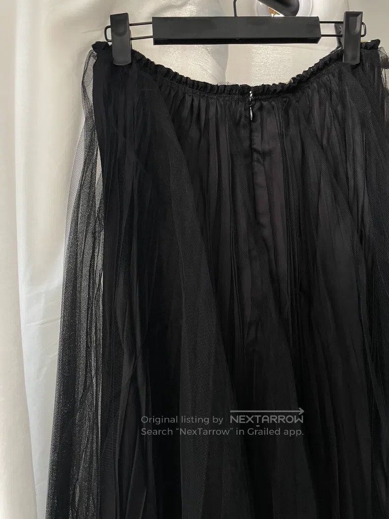 Comme des Garcons Comme Des Garcons size M Main Line Black Tulle Layered Ski Size 23" - 3 Thumbnail