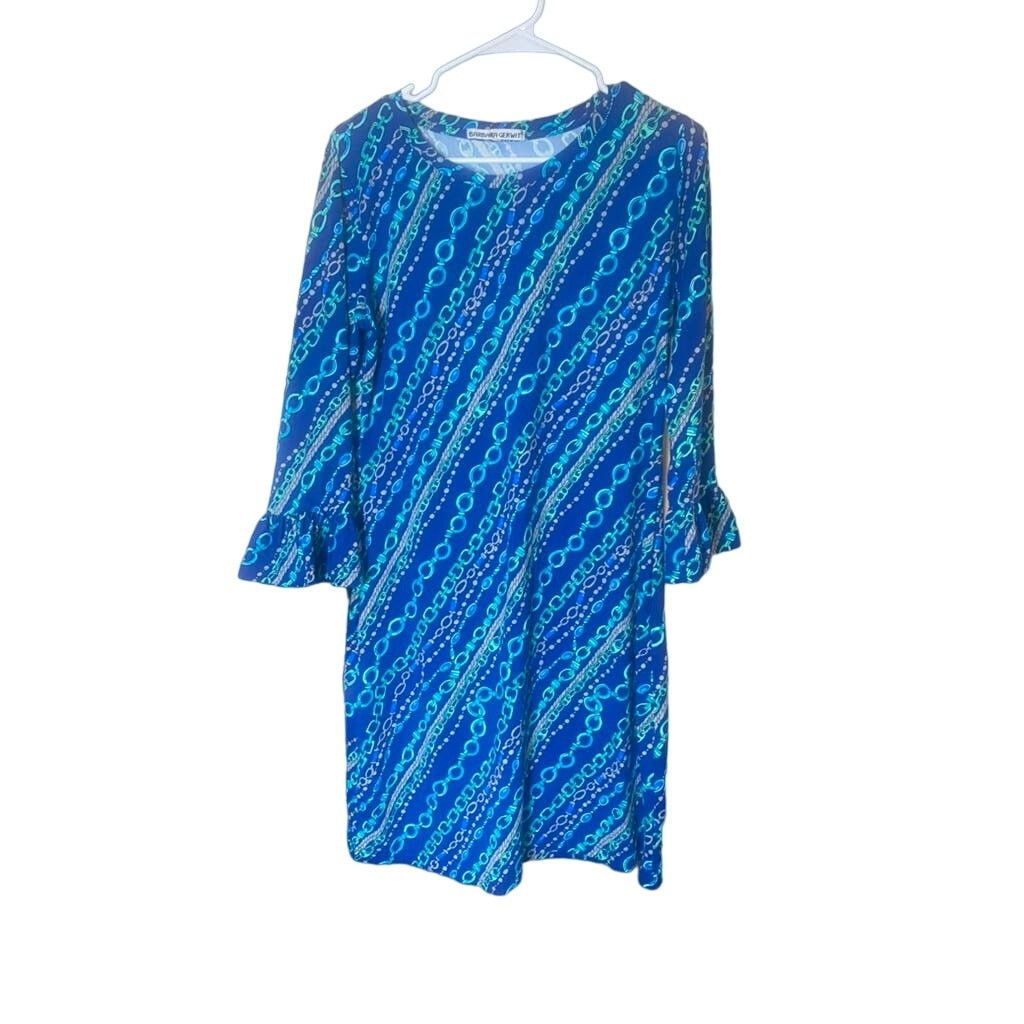 Other Barbara Gerwit Blue 3/4 Sleeve Chain Pattern Dress Women’s M Size M / US 6-8 / IT 42-44 - 1 Thumbnail