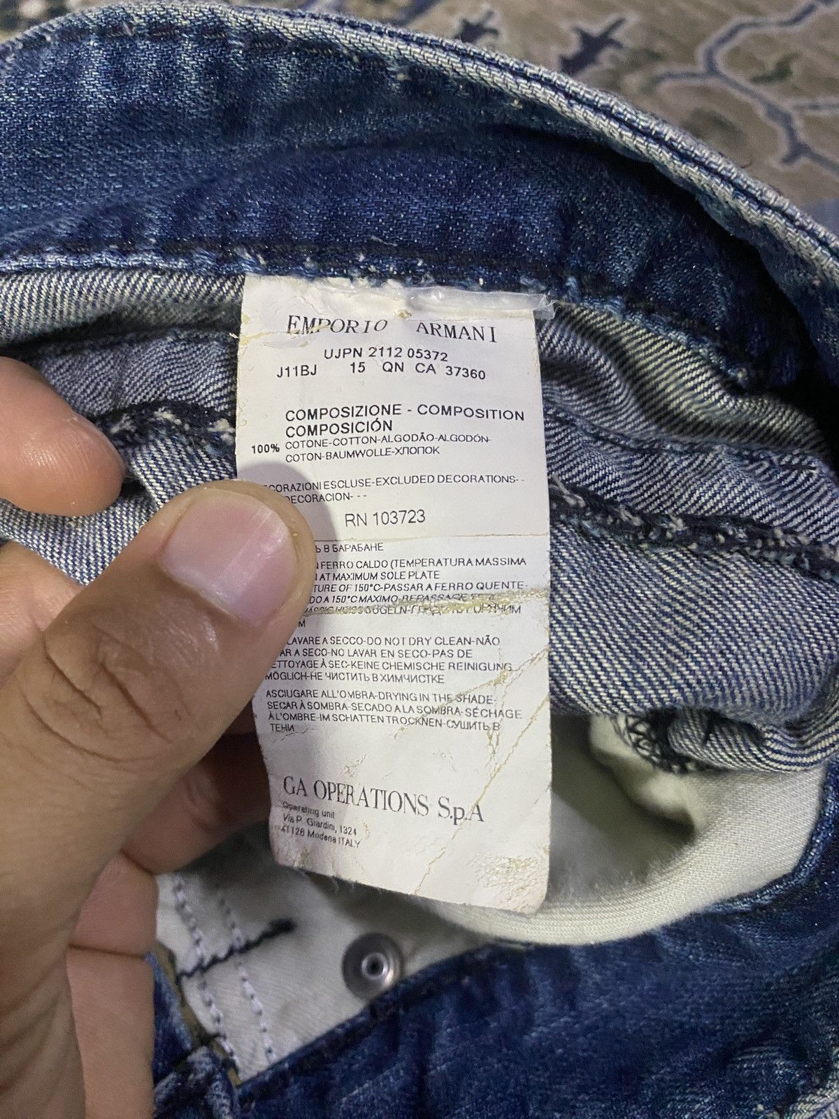 Armani Exchange × Emporio Armani × Giorgio Armani Emporio Armani Jeans Size US 34 / EU 50 - 10 Thumbnail