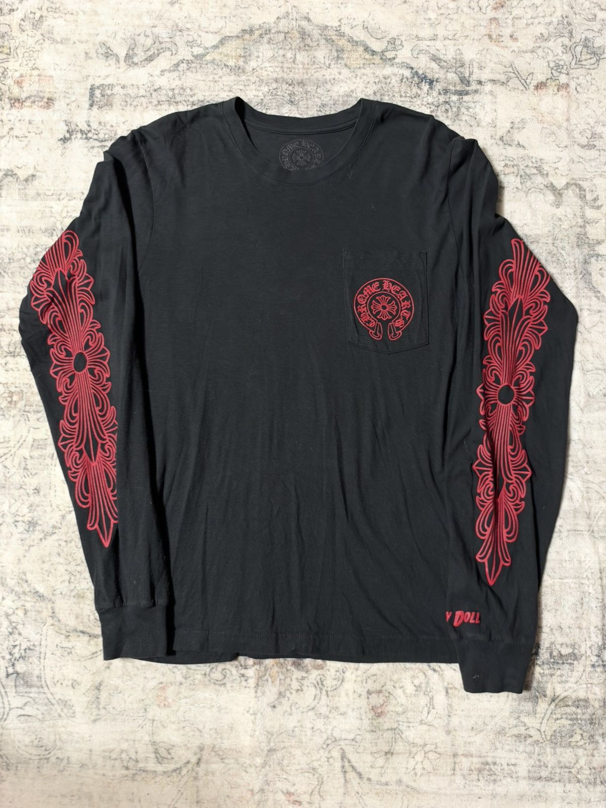 Chrome Hearts Chrome Hearts Deadly Doll Long Sleeve T-Shirt **RARE 