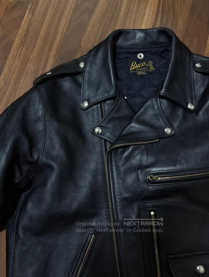 Buco Buco Classic horsehide biker jacket Size US XL / EU 56 / 4 - 3 Thumbnail