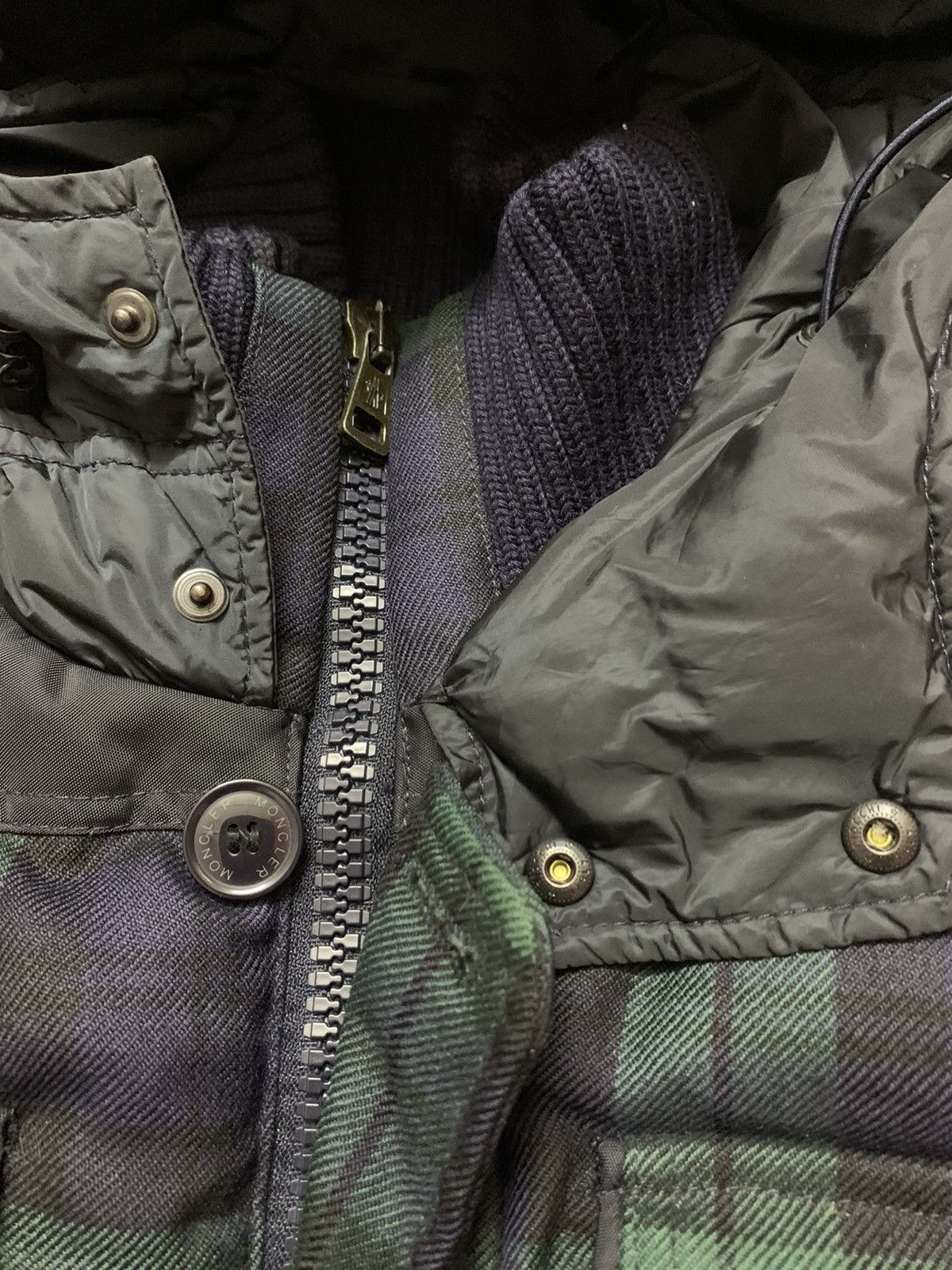 Moncler MONCLER Defense Green Wool Down Puffer Jacket Size US M / EU 48-50 / 2 - 9 Thumbnail