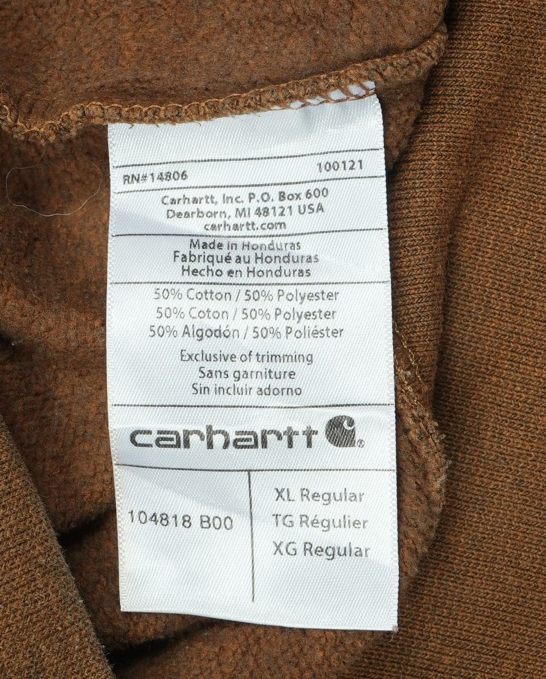 Carhartt Carhartt Brown Hoodie Guinness Finest Stout Pullover Size US XL / EU 56 / 4 - 7 Thumbnail