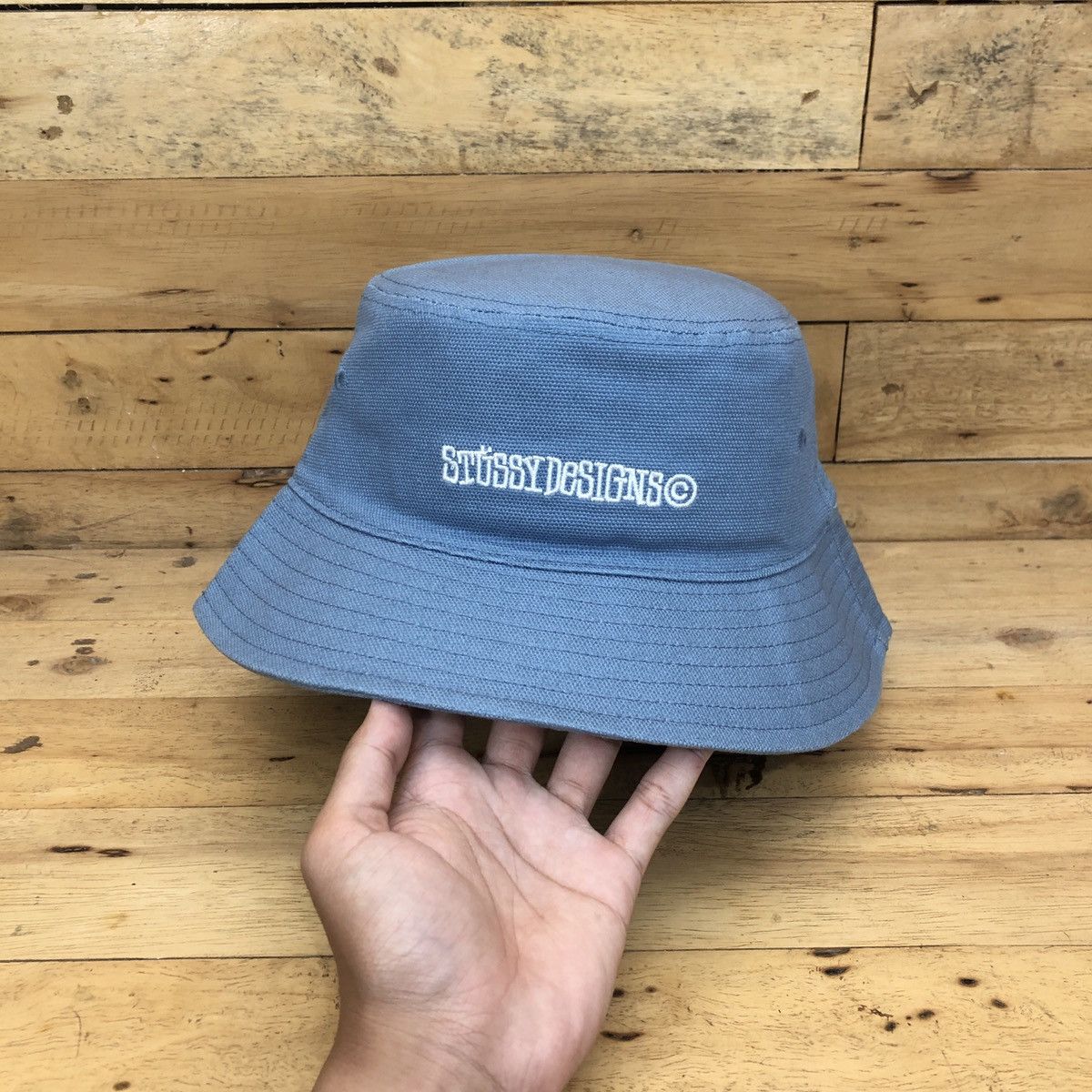 Stussy × Vintage Stussy Canvas Wide Brim Bucket Size ONE SIZE - 1 Thumbnail