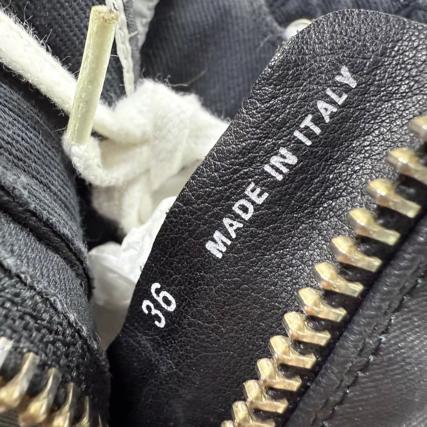 Rick Owens RO Converse Hi-Top Waxed Zip Sneaker 36 2W Size US 5.5 / IT 35.5 - 8 Thumbnail