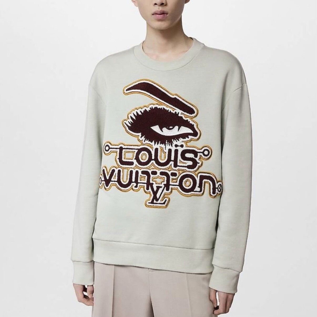 Louis Vuitton Louis Vuitton Flocked Logo Sweatshirt XS Size US XS / EU 42 / 0 - 7 Thumbnail