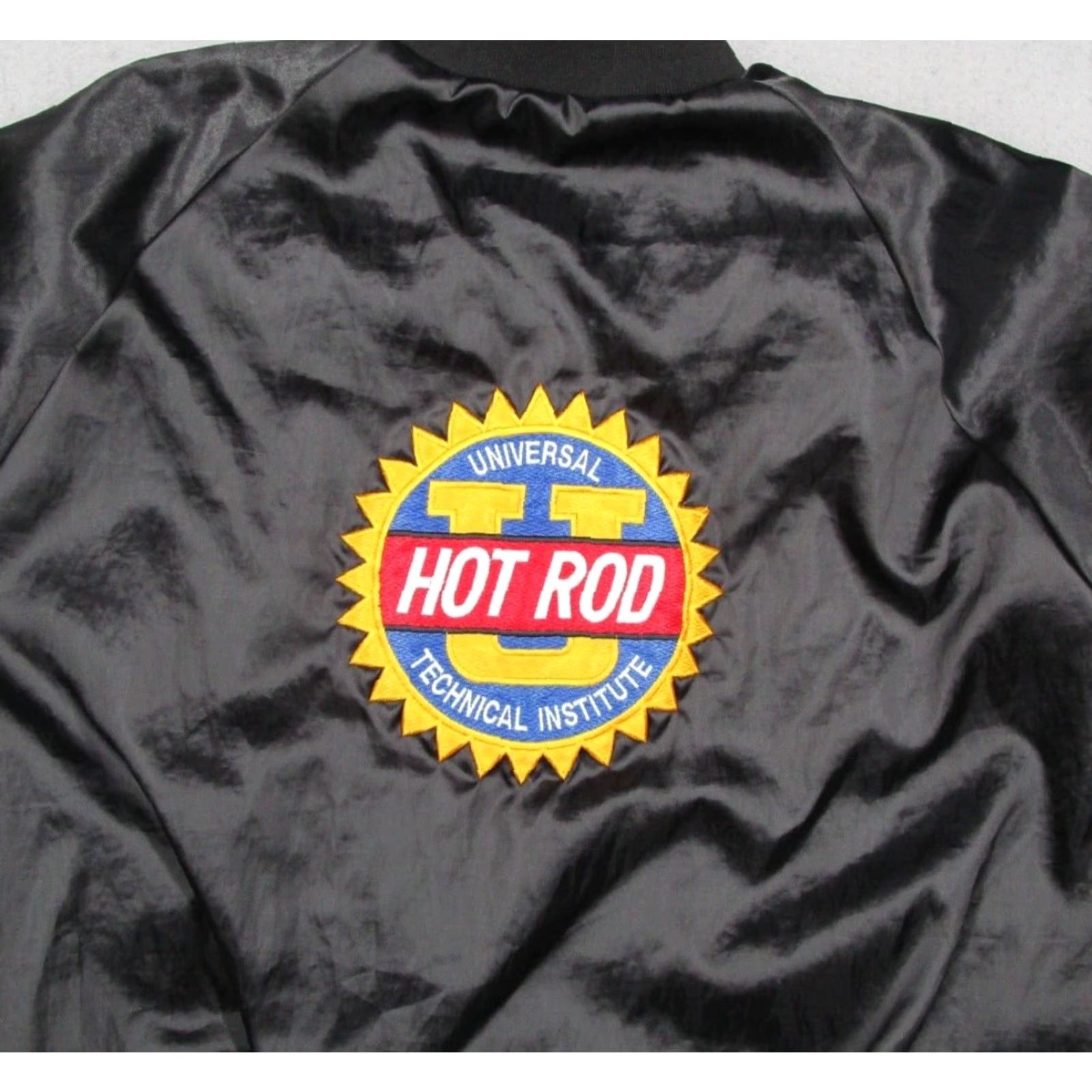 Vintage VINTAGE West Ark Jacket Mens XL Black Satin Snap Front Bomber 80s 90s Cars City Retro Transportation Size US XL / EU 56 / 4 - 4 Thumbnail