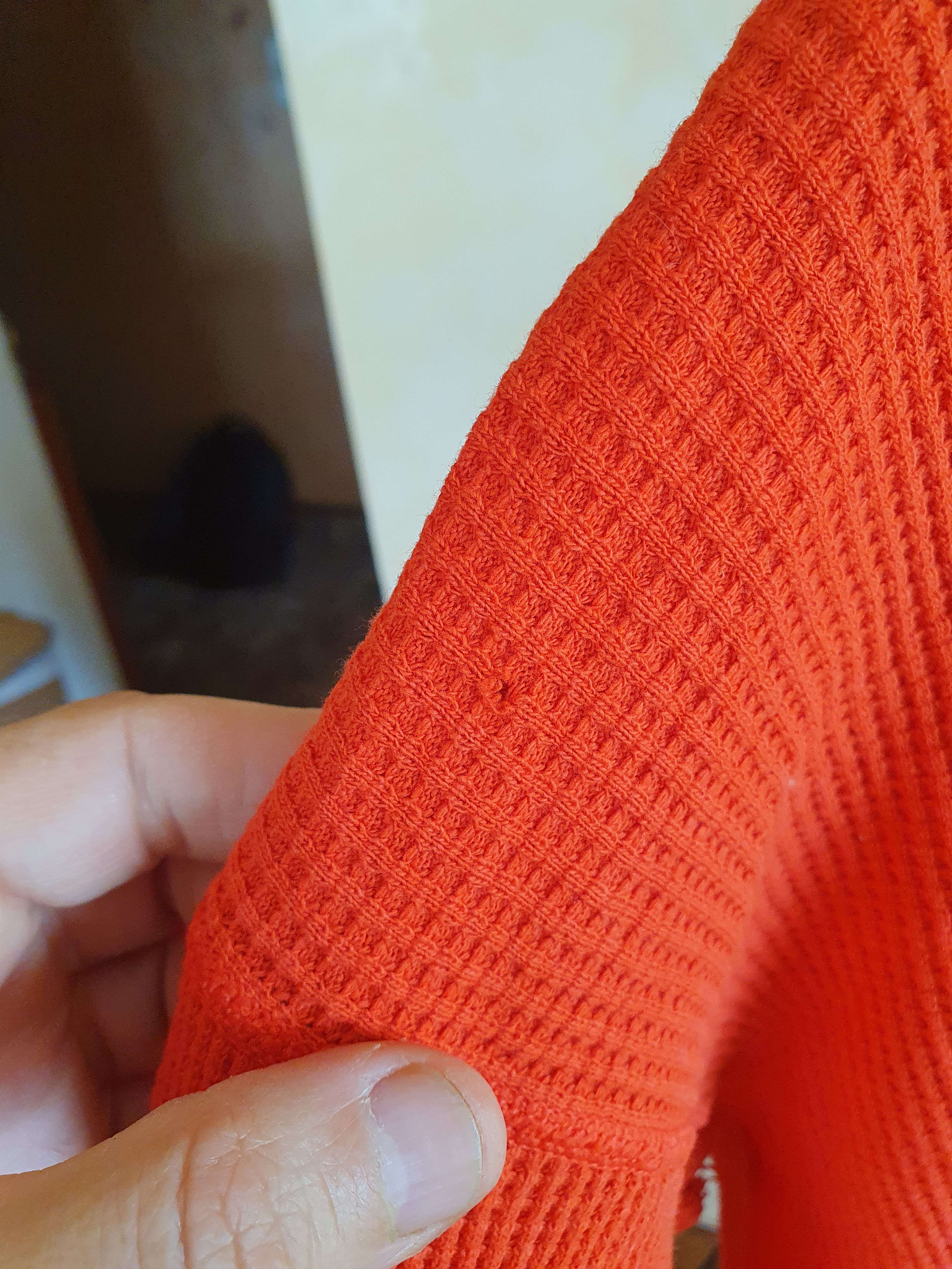 Gap Gap Vtg Made in USA Waffle-Knit Long Sleeve t-shirt TRASHED Size US M / EU 48-50 / 2 - 8 Thumbnail