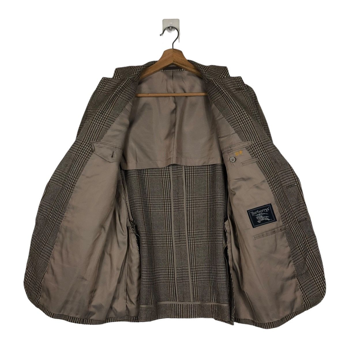 Burberry 🔥VINTAGE BURBERRYS NOVA CHECK WOOL JACKET DOUBLE COLLAR Size US M / EU 48-50 / 2 - 15 Thumbnail