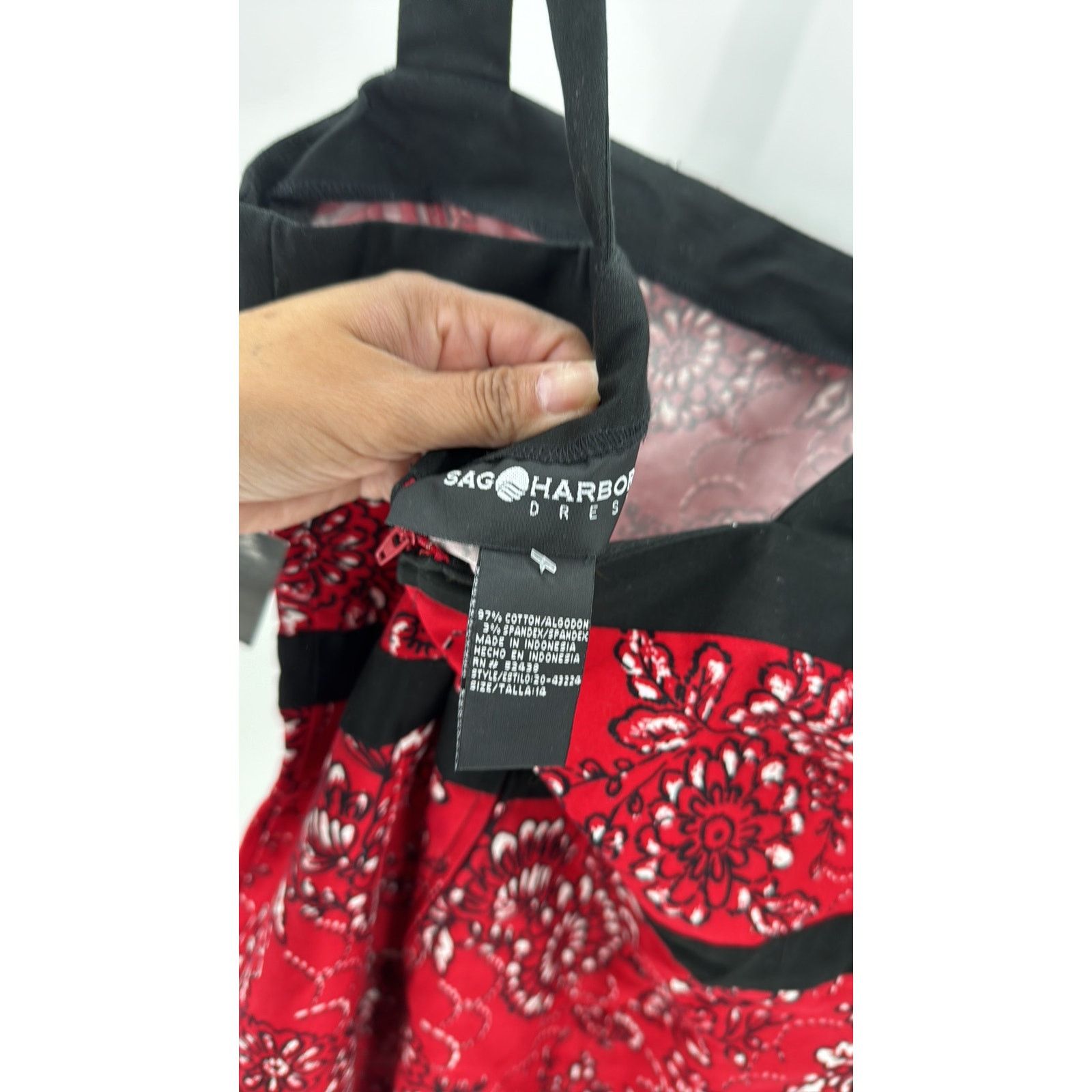 Vintage Sag Harbor dress petite size 14 bandana style sundress 90s Size XL / US 12-14 / IT 48-50 - 5 Thumbnail