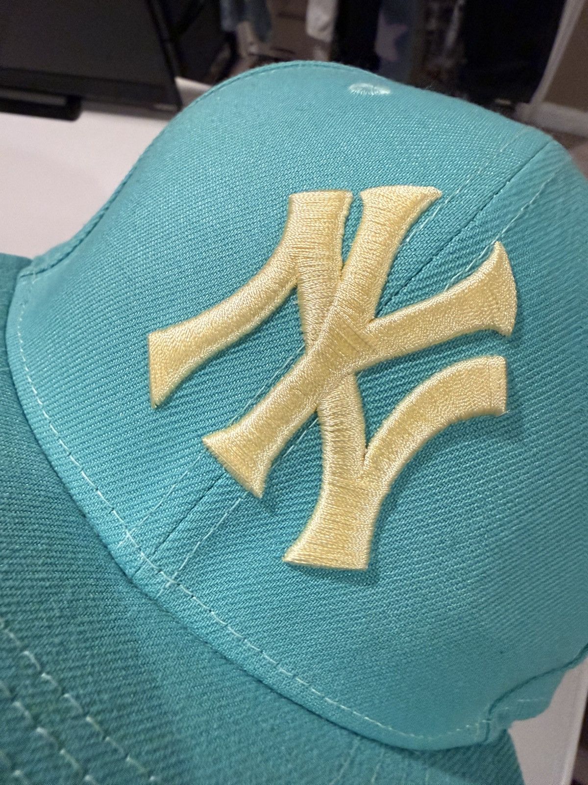New Era 1977 all star game yankee stadium mint green hat | MLB Size ONE SIZE - 6 Thumbnail
