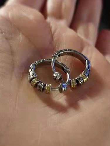 Vintage Vintage Round Circle Hoop Earrings Size ONE SIZE - 6 Thumbnail