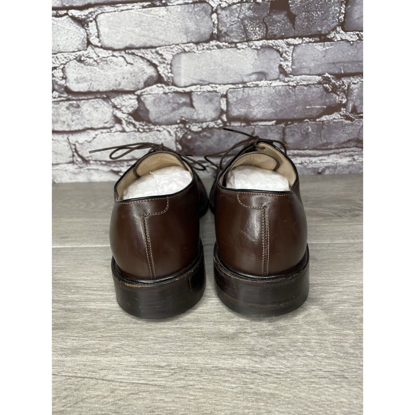 Other G.M. Endless 9502 Brown Leather Derby Oxfords Lace Up Dress Size US 9 / EU 42 - 4 Thumbnail