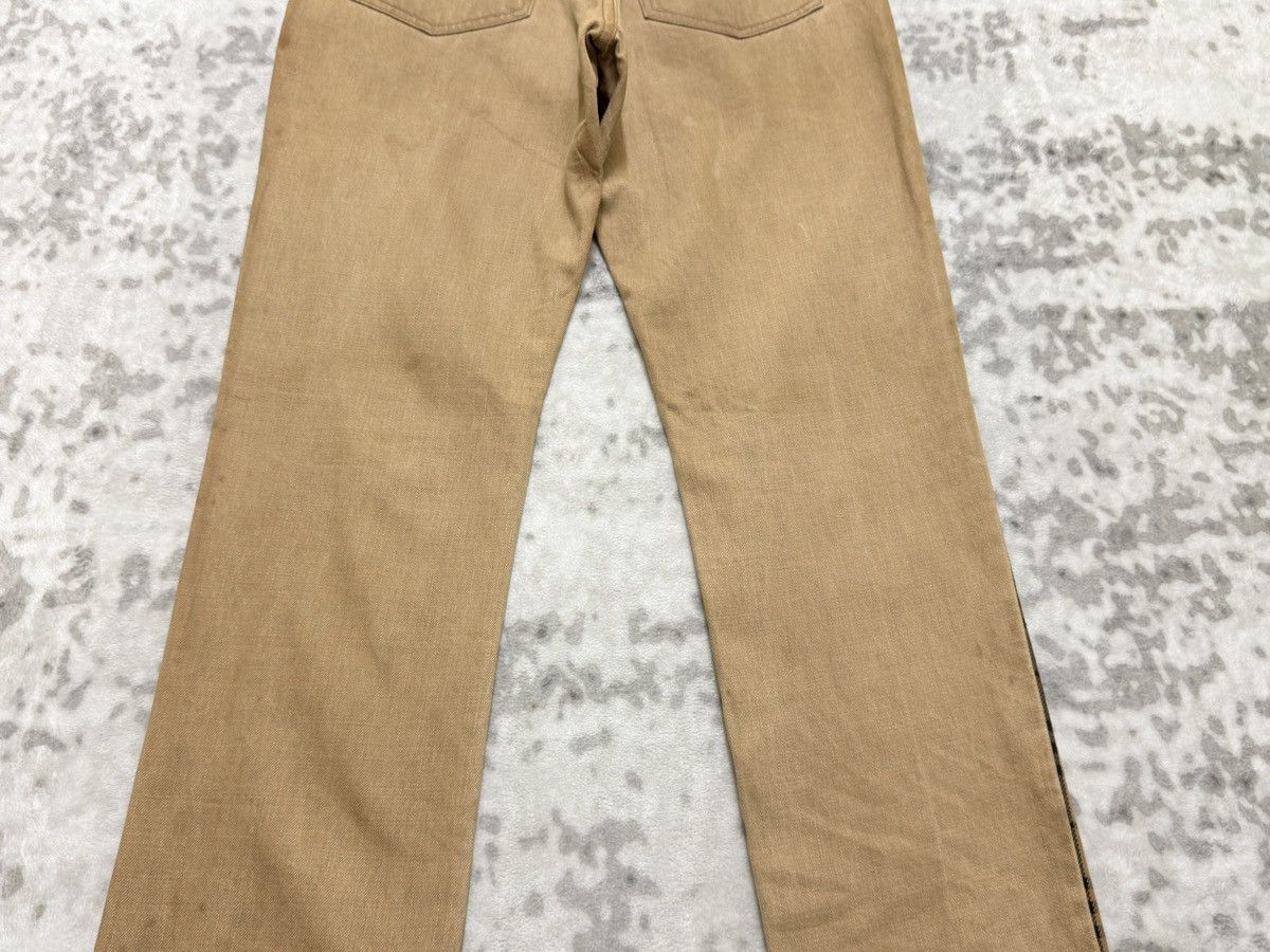 Burberry Burberry Blue Label Distressed Denim Nova Check Stripe Pants Size US 30 / EU 46 - 13 Thumbnail