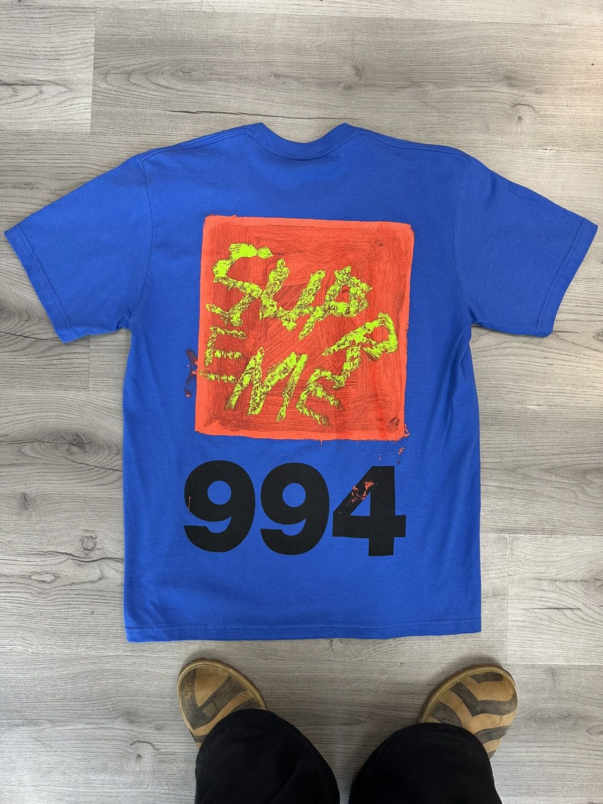 Supreme Supreme Paint Tee Blue Size US M / EU 48-50 / 2 - 2 Thumbnail