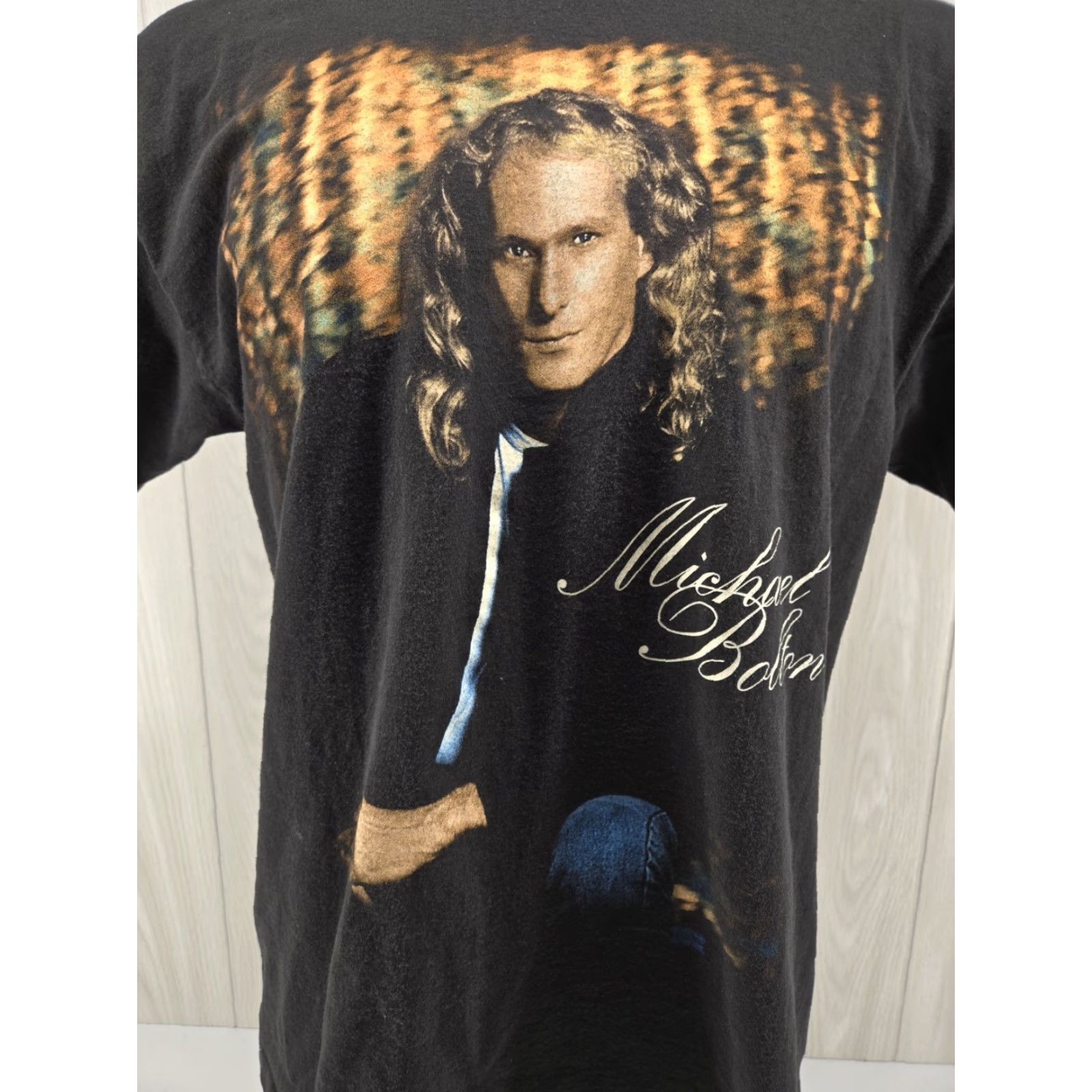 Hanes VINTAGE Hanes T-Shirt Michael Bolton 1994 World Tour 90s Shirt XL Black Short Sleeve Mens Size US XL / EU 56 / 4 - 3 Thumbnail