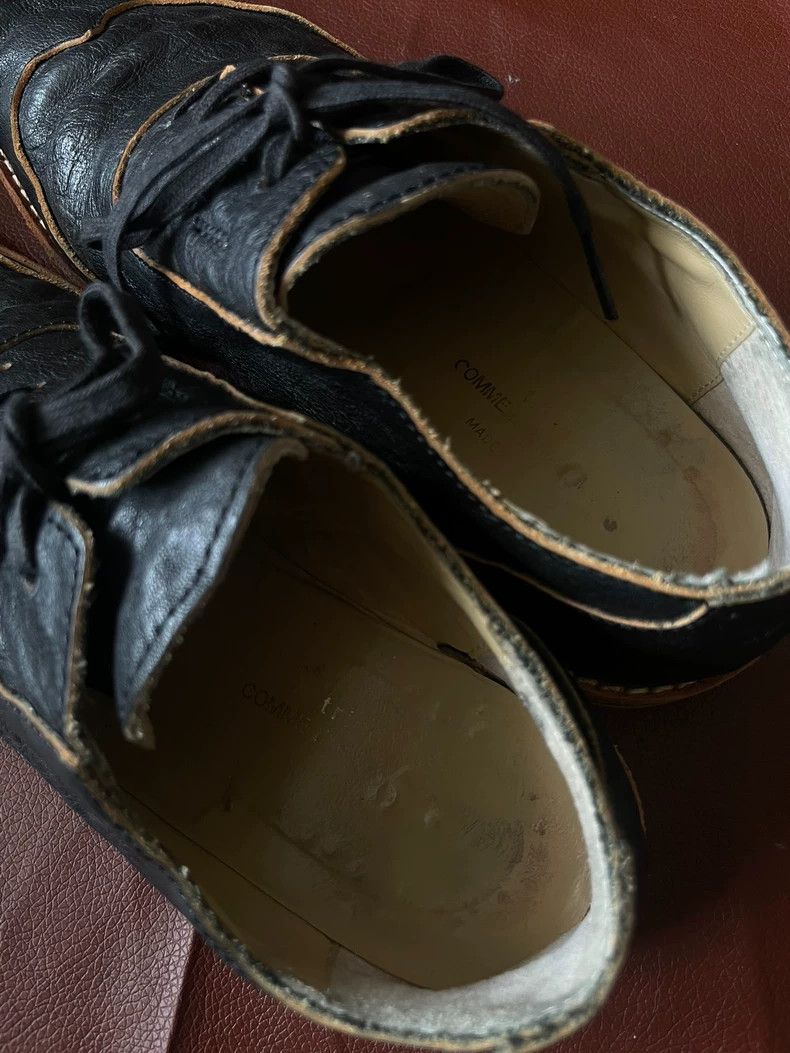 Comme des Garcons Comme des Garçons size 22 Pointed leather shoes in black Size US 7 / EU 40 - 7 Thumbnail