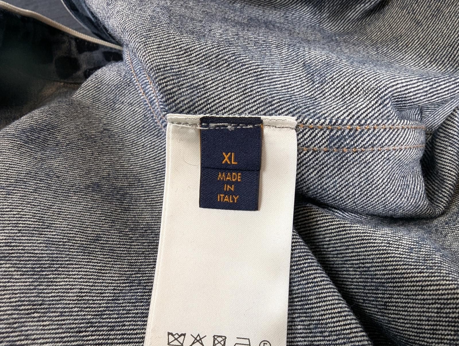 Louis Vuitton Louis Vuitton Damier Denim Baseball Shirt in Blue Size US XL / EU 56 / 4 - 6 Thumbnail