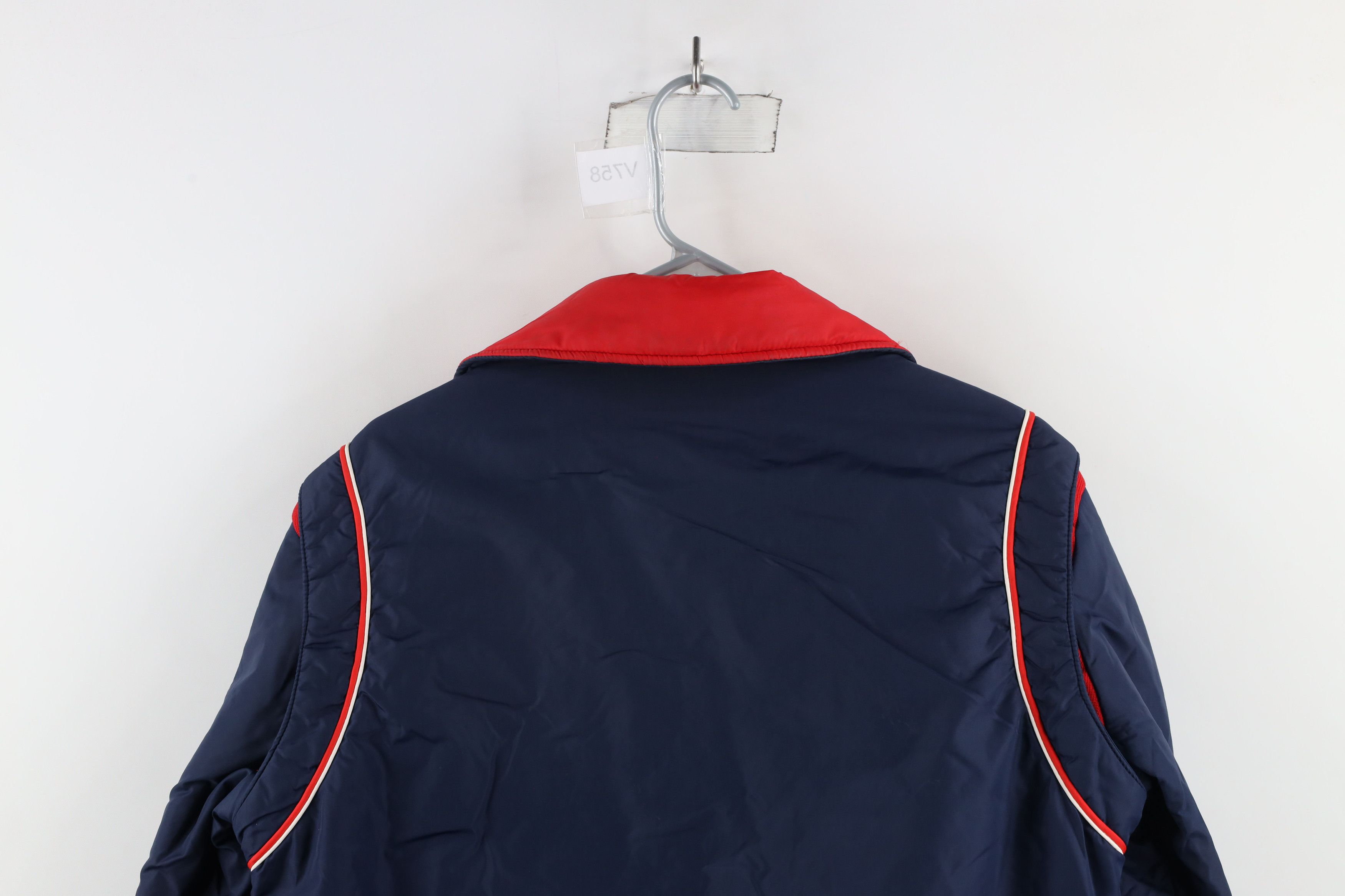 Vintage Vintage 70s Streetwear Striped Winter Puffer Jacket Blue Size US M / EU 48-50 / 2 - 13 Thumbnail