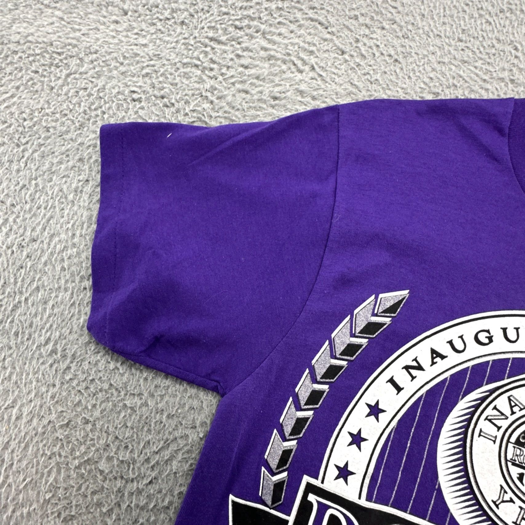 Tultex VINTAGE Rockies Shirt Mens Medium Purple 90s Tultex NWT Inaugural Season 1993 Cotton Short Sleeve Rocky der? Size US M / EU 48-50 / 2 - 5 Thumbnail