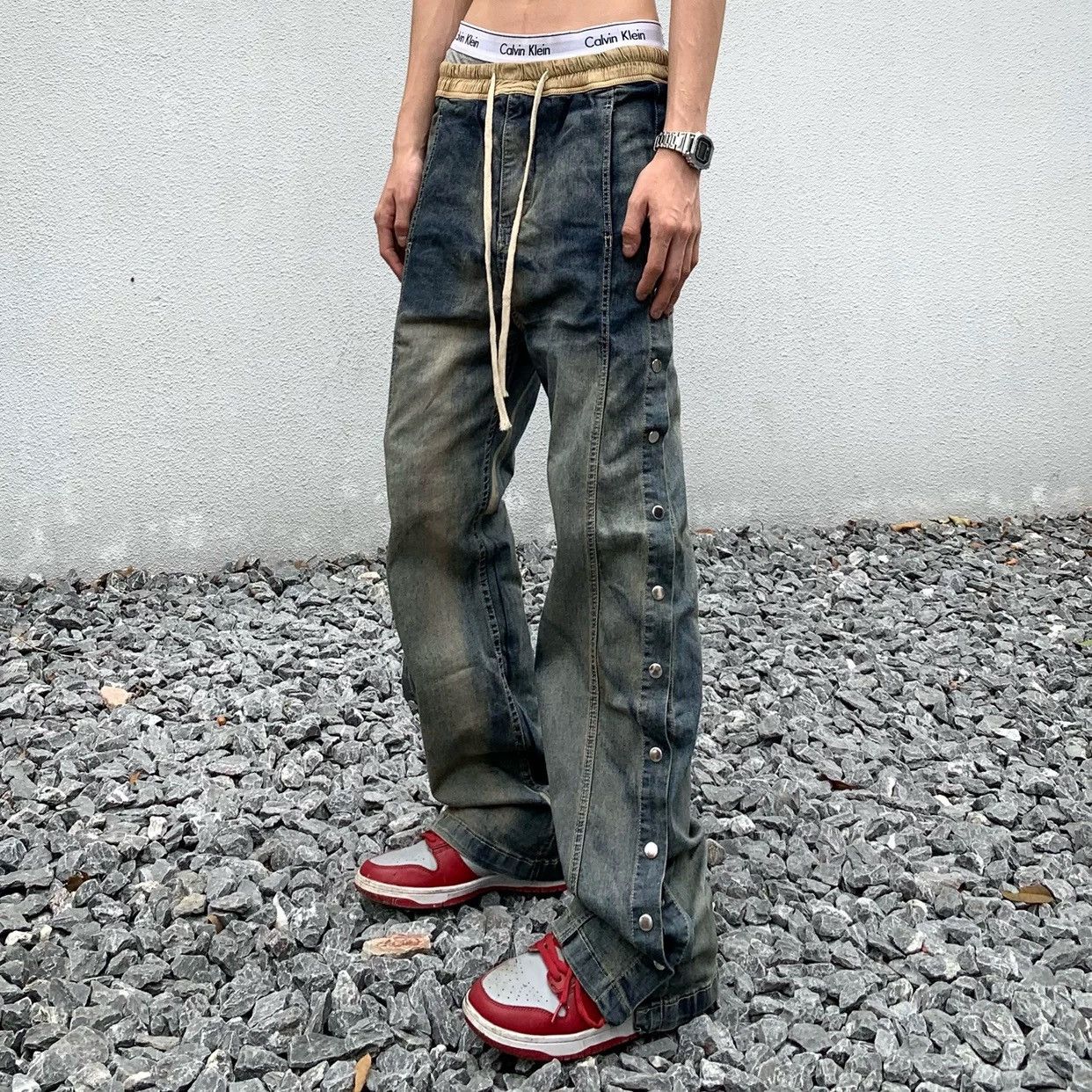 Designer × Vintage Retro punk pants Size US 32 / EU 48 - 3 Thumbnail