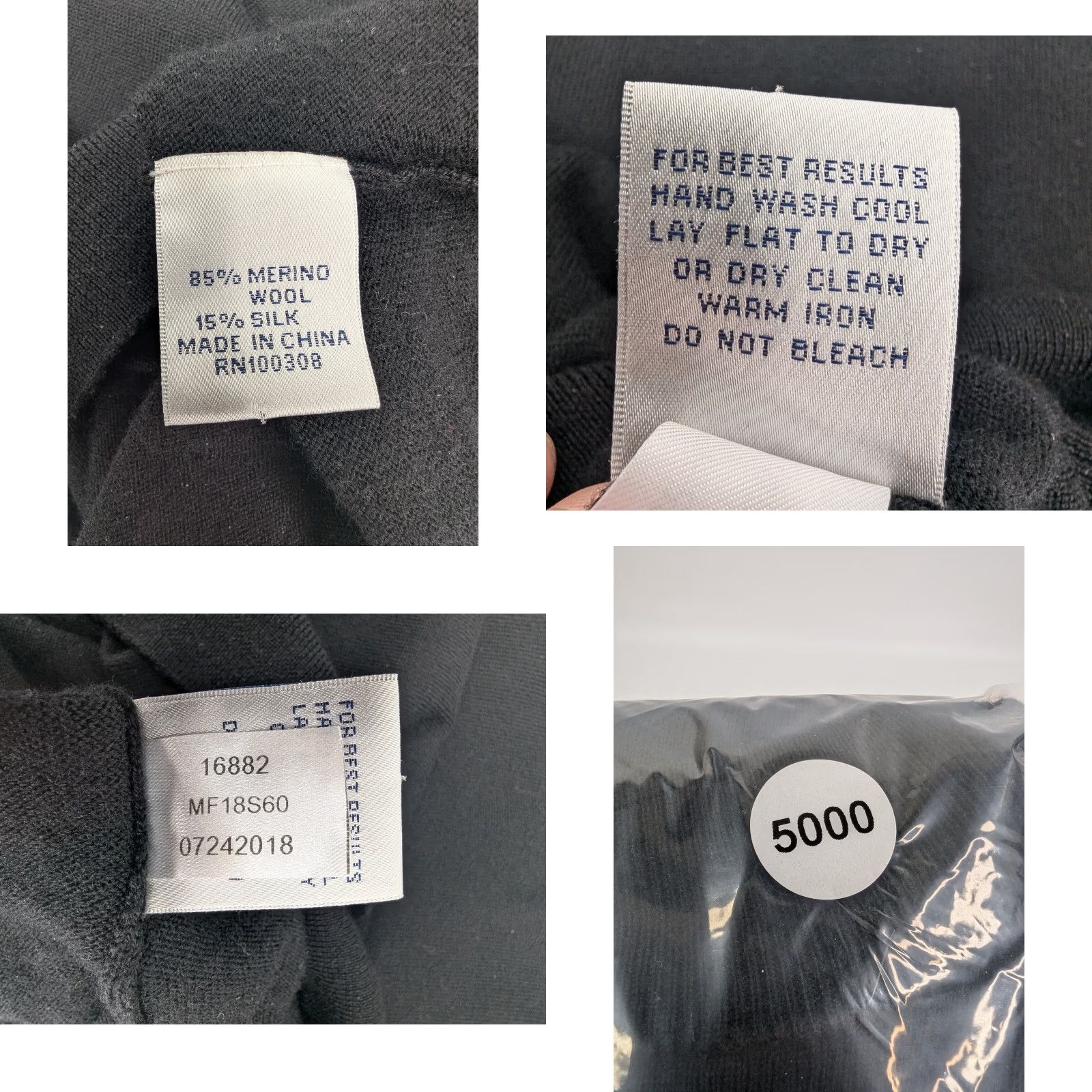 Peter Millar Peter Millar Black Merino Wool Crown Quarter Zip Pullover Sweater Men 2XL Costa= Size US XXL / EU 58 / 5 - 8 Thumbnail