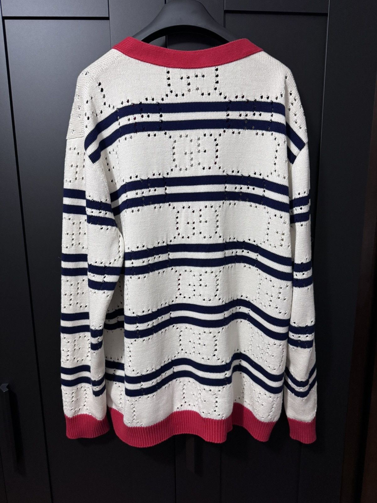 Gucci Gucci Striped Knit Cardigan —BLUELLE🌊 Size US L / EU 52-54 / 3 - 2 Thumbnail