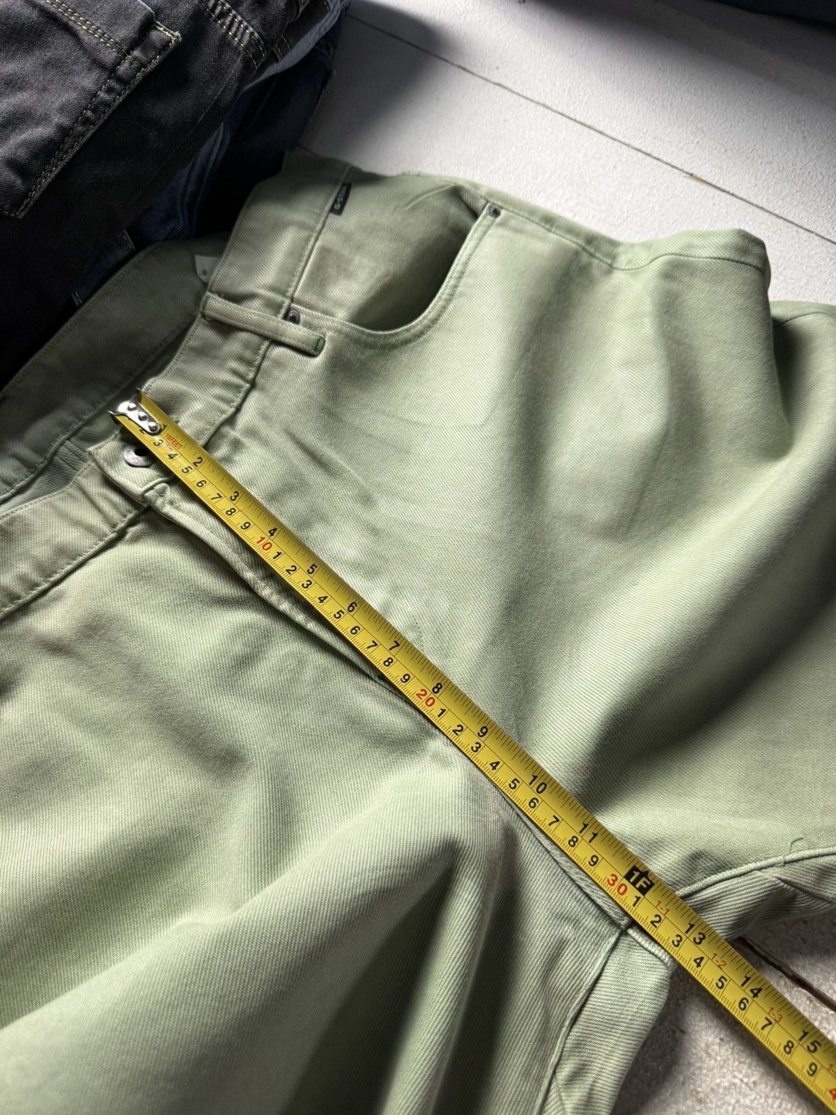 G-Star Retro 00s Avant Garde G-Star RAW 3D Tapered Mint Green Jeans Size US 36 / EU 52 - 20 Thumbnail