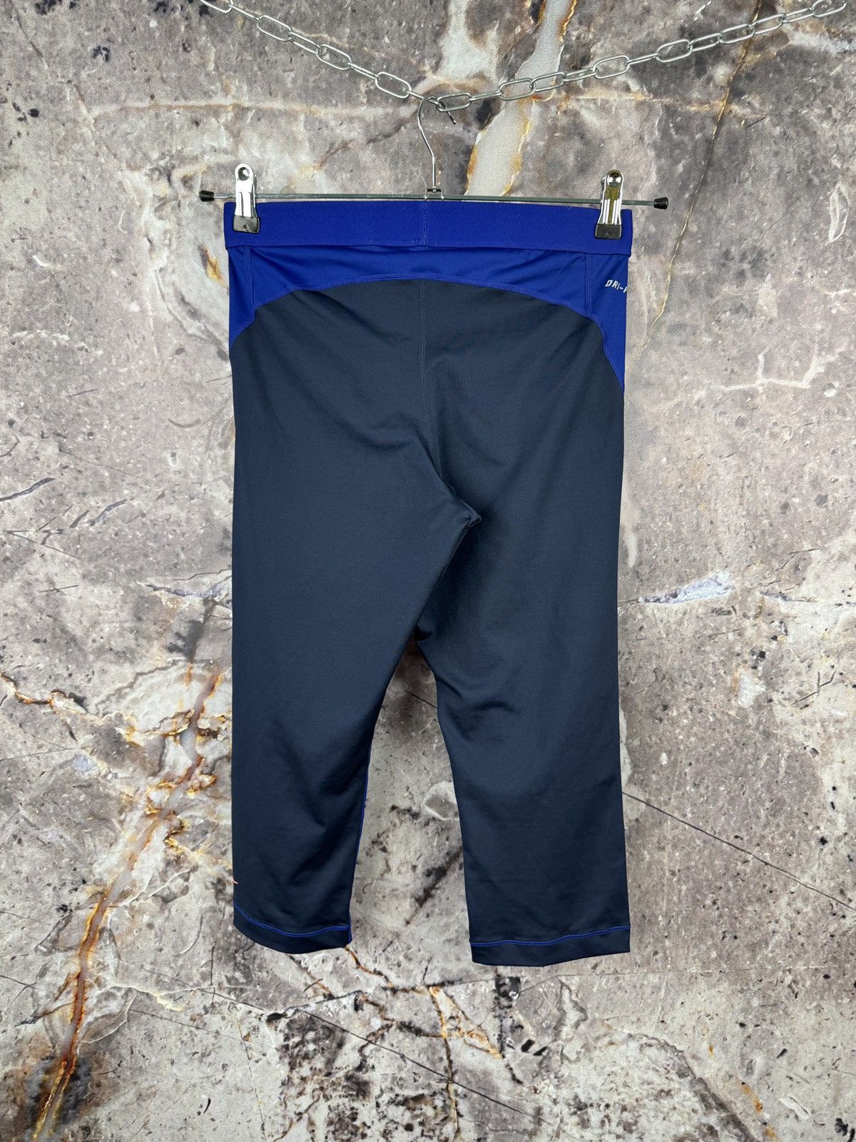 Nike Nike Pro Dri-Fit Blue Compression Training Leggings Athletic Size 34" / US 12 / IT 48 - 7 Thumbnail