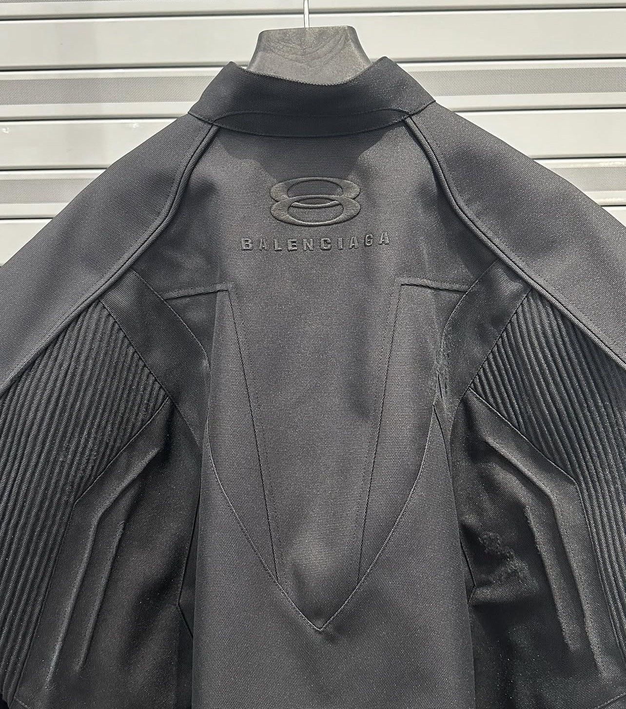 Balenciaga Distressed Worn Out Effect Canvas Unity Biker Jacket Size US XL / EU 56 / 4 - 4 Thumbnail