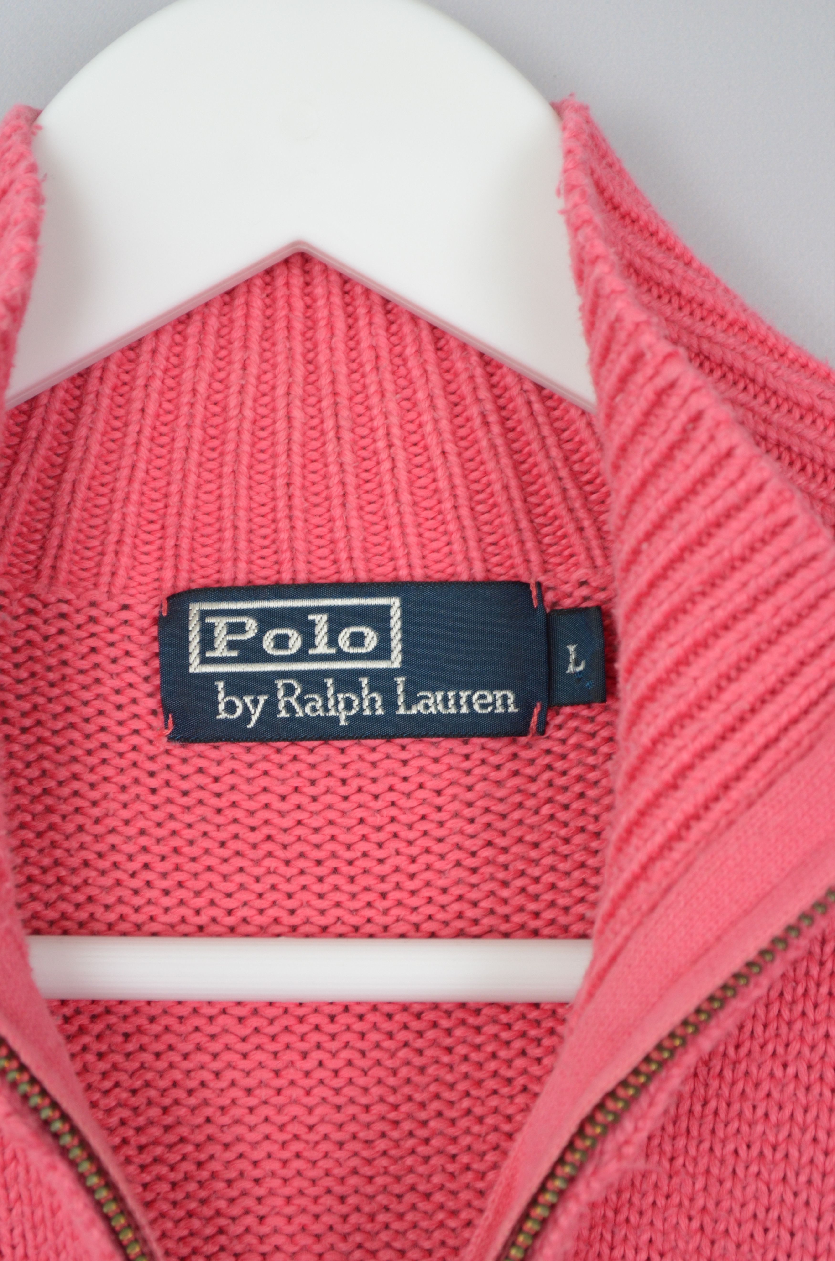 Polo Ralph Lauren × Ralph Lauren × Vintage Polo Ralph Lauren 1/4 Zip Knit Pink Sweater Size L Vintage Size US L / EU 52-54 / 3 - 6 Thumbnail
