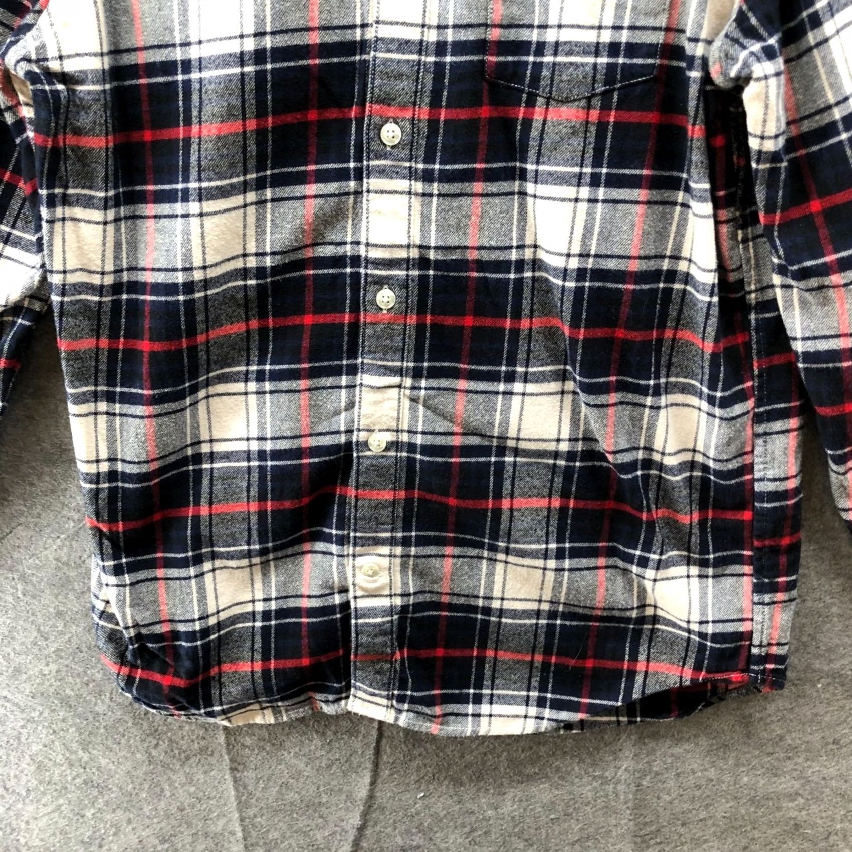 Gap Gap Shirt Mens M Blue Red Plaid Organic Cotton Flannel Long Sleeve Button Up Size US M / EU 48-50 / 2 - 4 Thumbnail