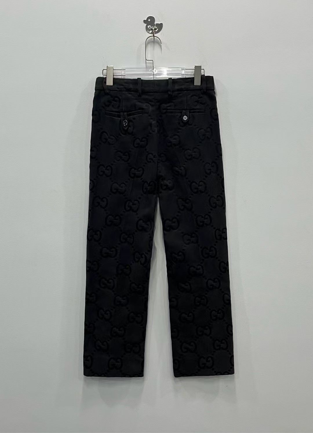 Gucci Gucci black dark pattern double G full print suit trousers Size US 40 / EU 56 - 2 Thumbnail