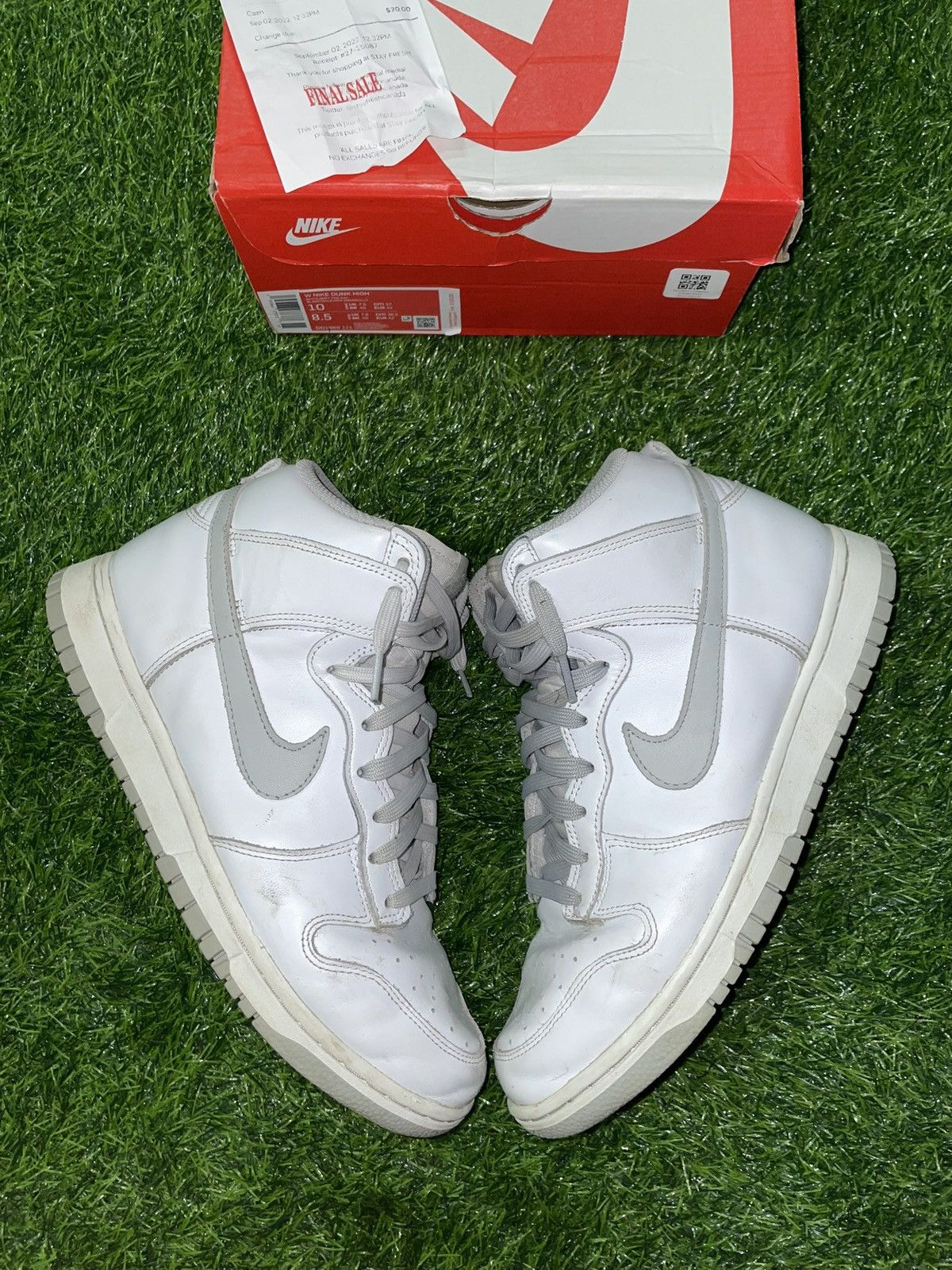 Nike Nike Dunk High Platinum Size 8.5 Men 10 Women Size US 8.5 / EU 41-42 - 2 Thumbnail