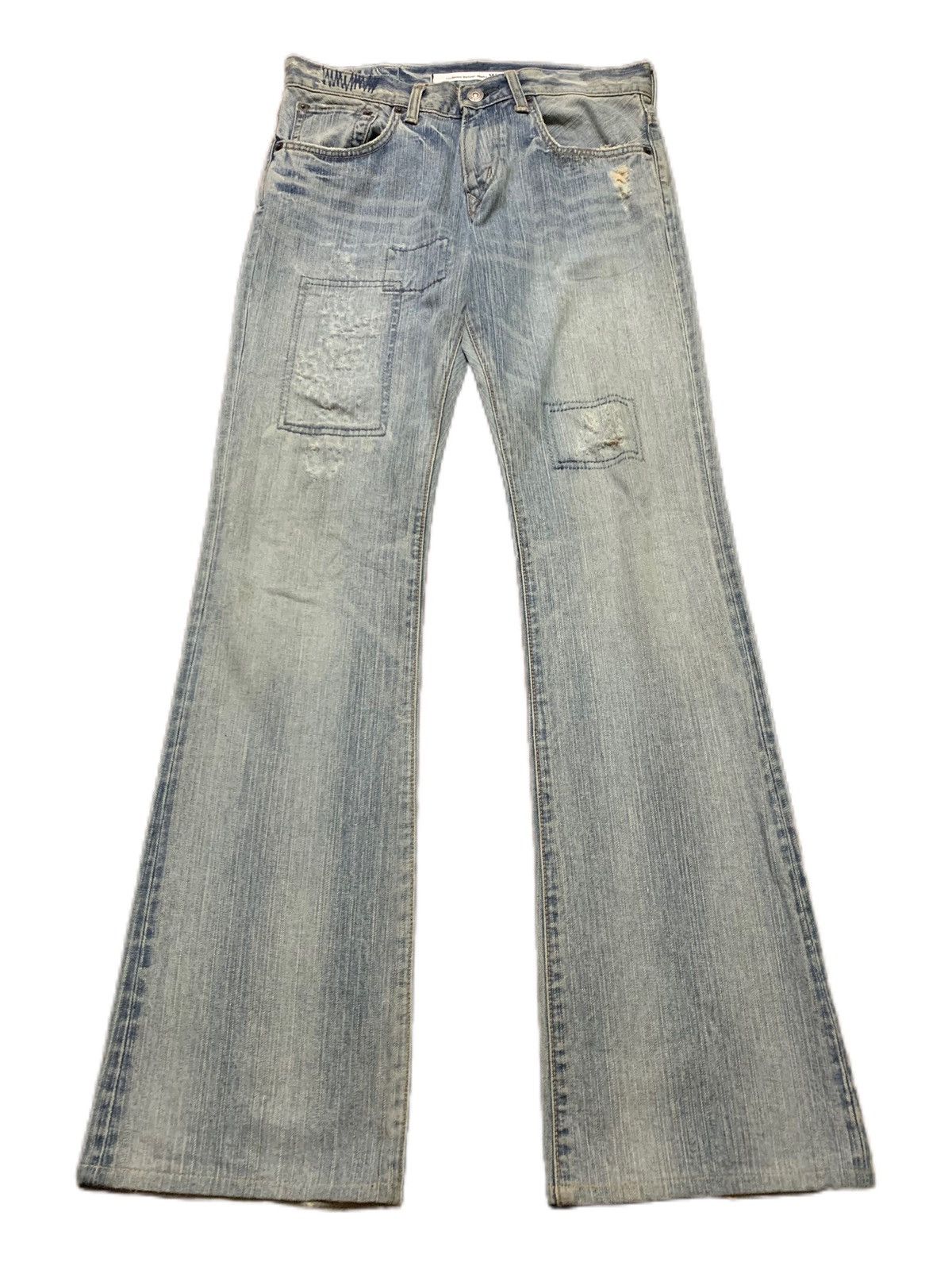 Edwin FLARE vintage edwin distressed denim patchwork sashiko Size US 29 - 1 Thumbnail
