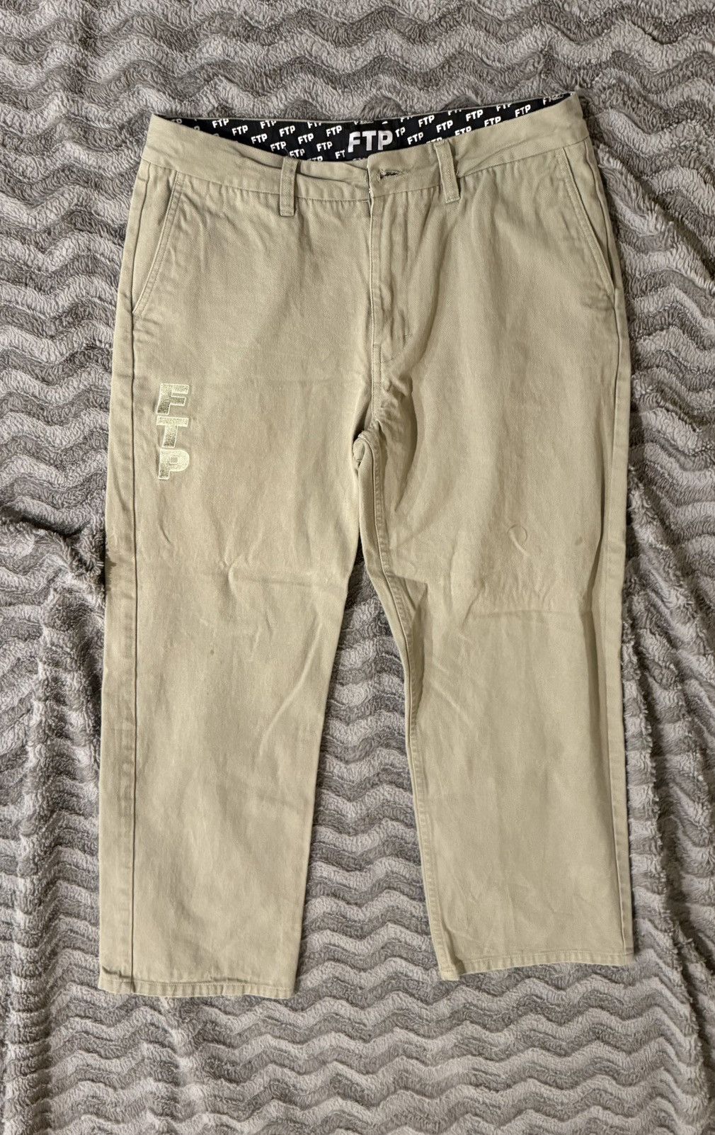 Fuck The Population FTP Chino tan pants Size US 34 / EU 50 - 1 Thumbnail