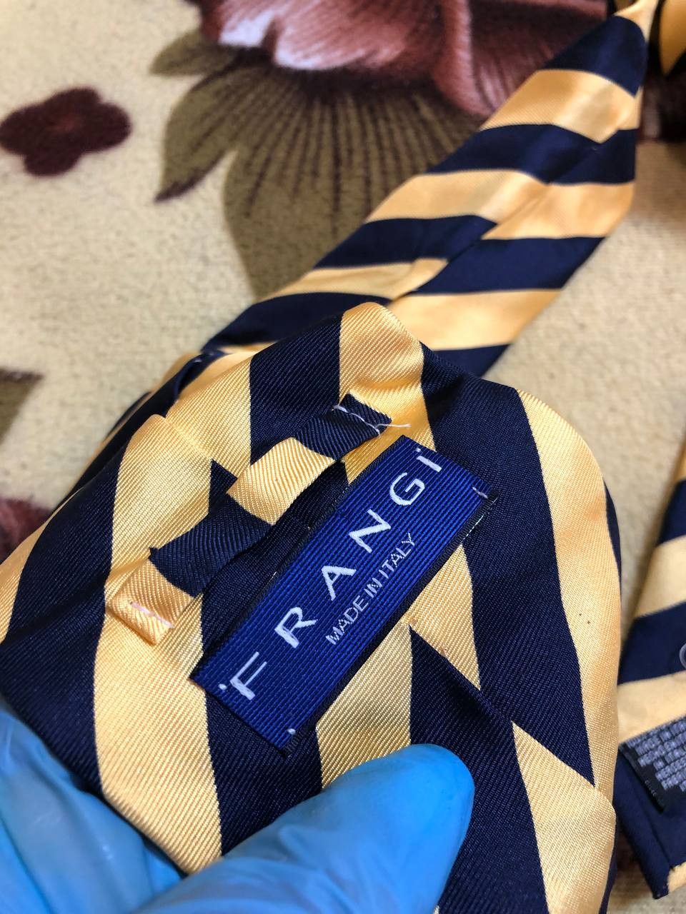 Vintage Vintage Men's Neck Tie Frangi SILK Size ONE SIZE - 2 Thumbnail